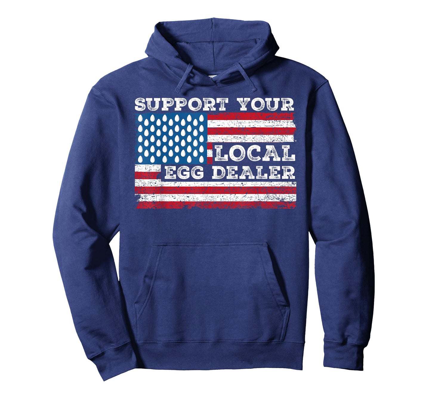 Local Egg Dealer American Flag Farmer Support Chickens T-Shirt for Women Men