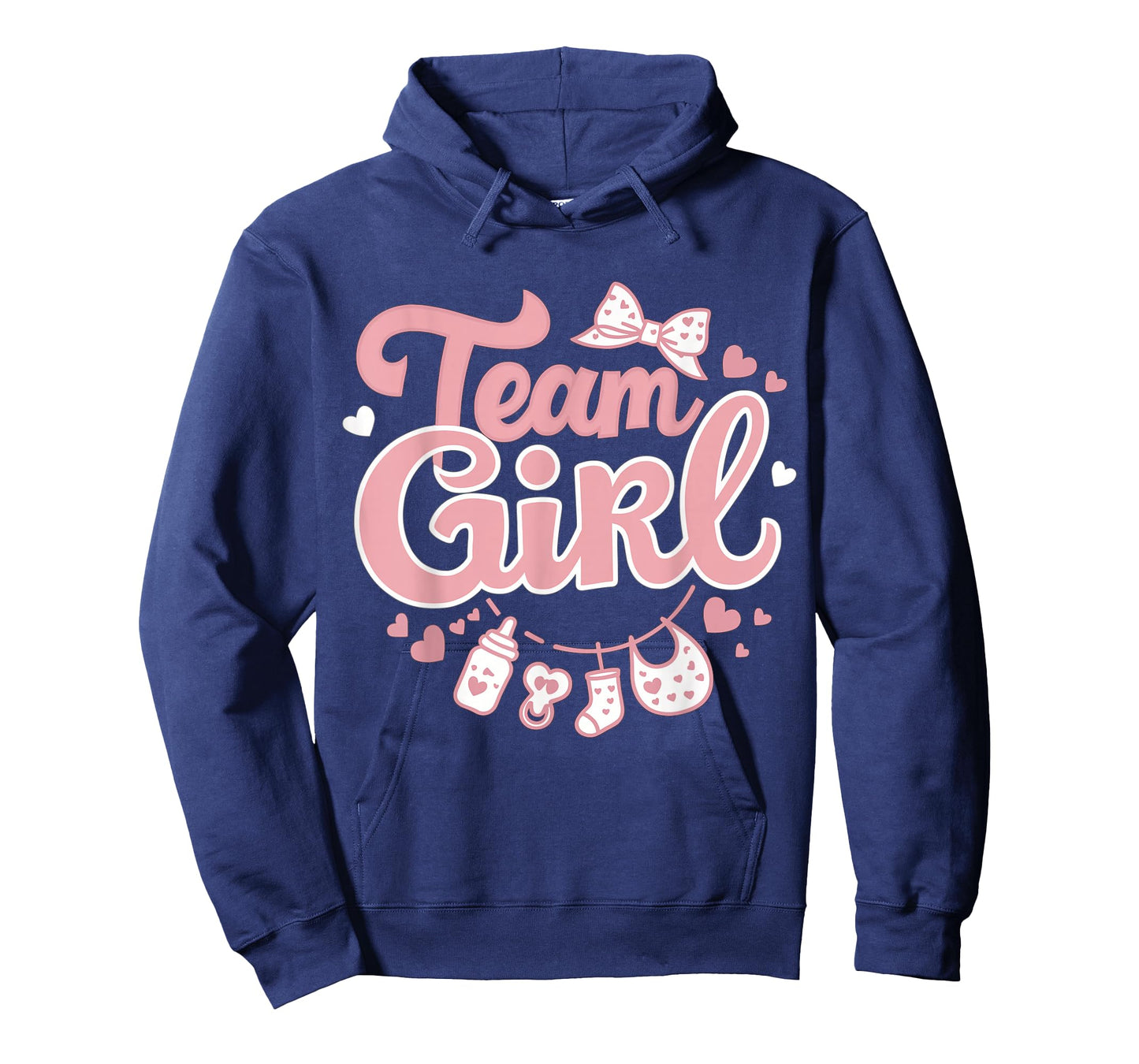 Gender Reveal Party Team Girl Baby Announcement T-Shirt