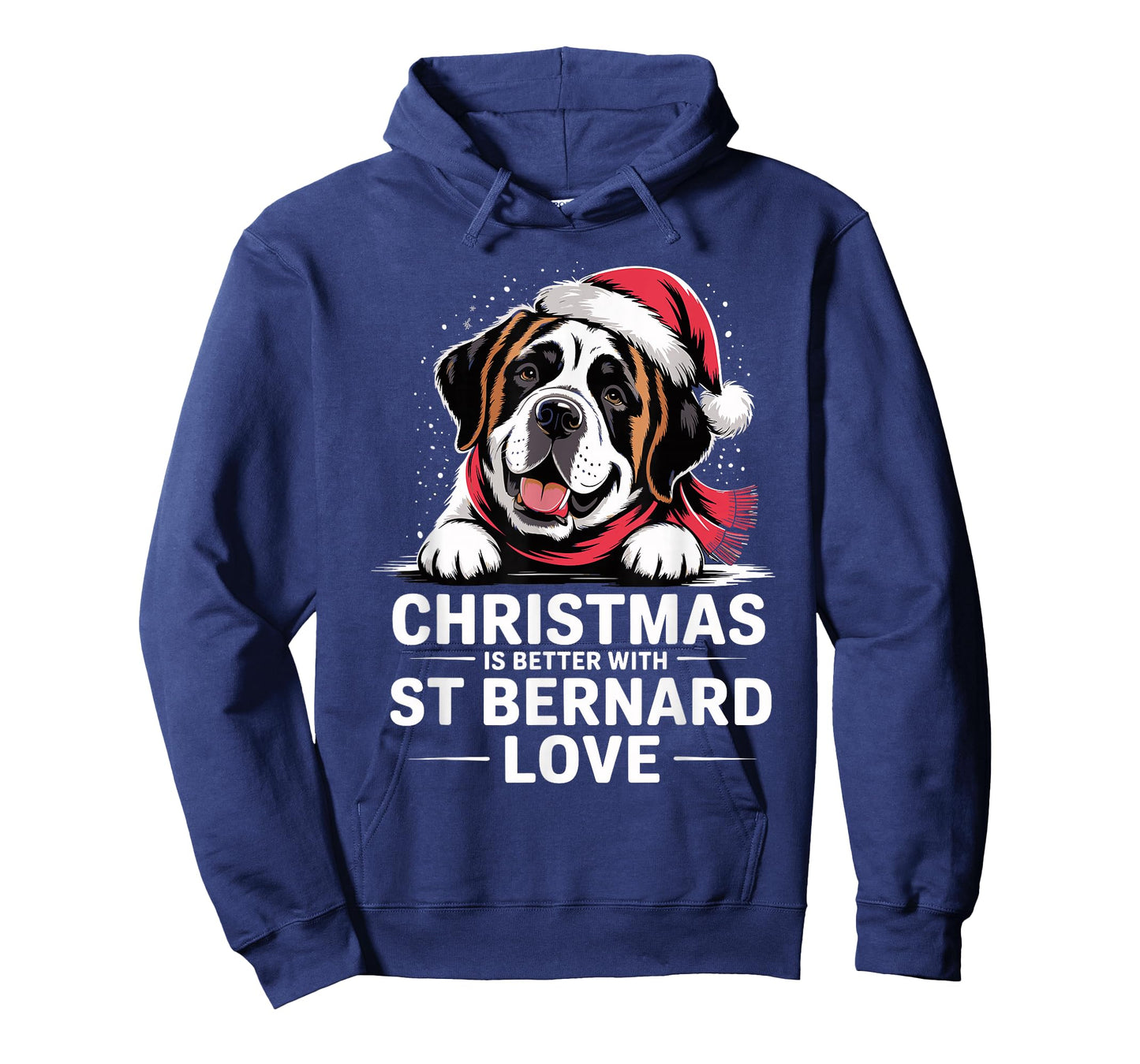 Cute Xmas Puppy Christmas is Better with Saint Bernard Love T-Shirt
