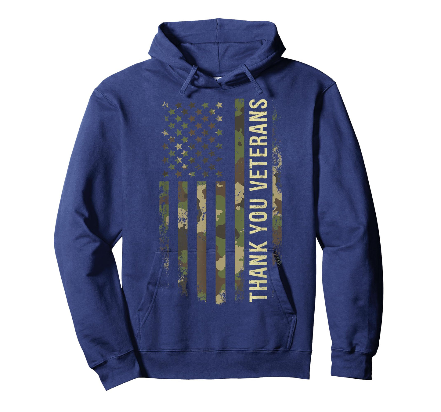 Thank You Veterans Camouflage American Flag T-Shirt