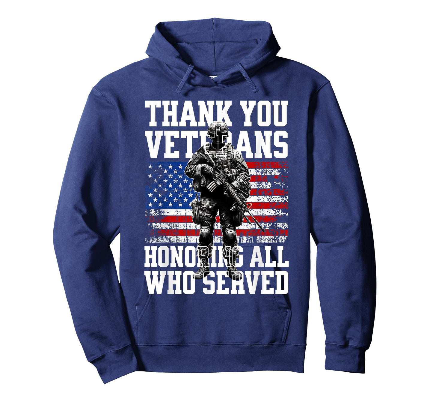 Honoring All Who Served Thank You Veterans USA American Flag T-Shirt