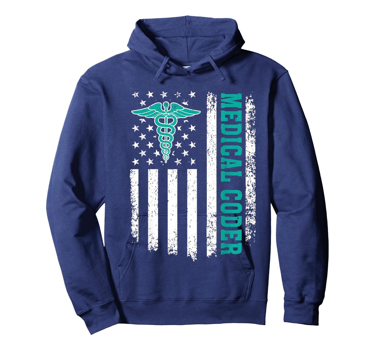 Medical Coder American Flag Medical Coding Clinical Coder T-Shirt