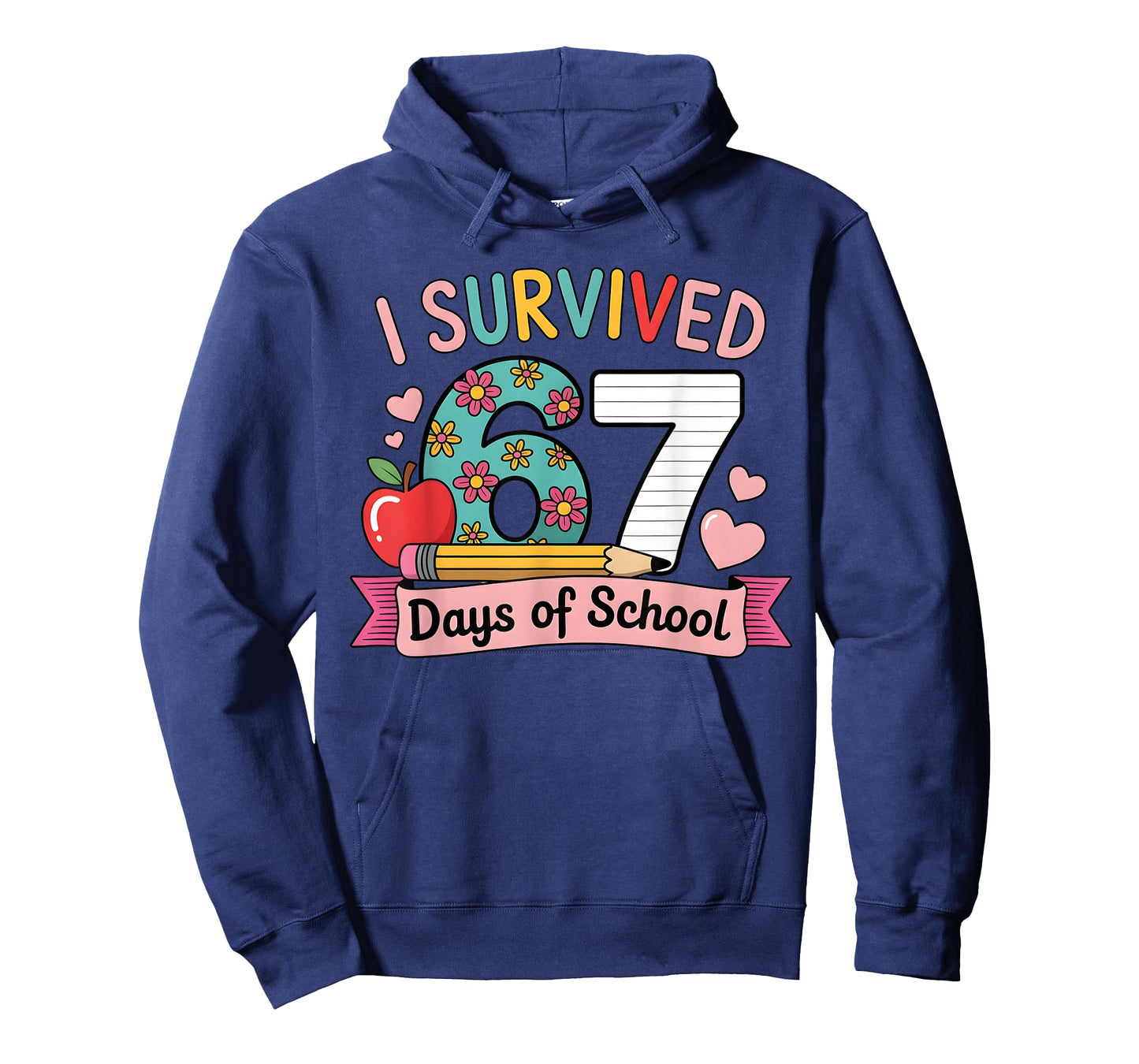 I Survived 67 Days of School Funny 67 Teachers Students Meme T-Shirt