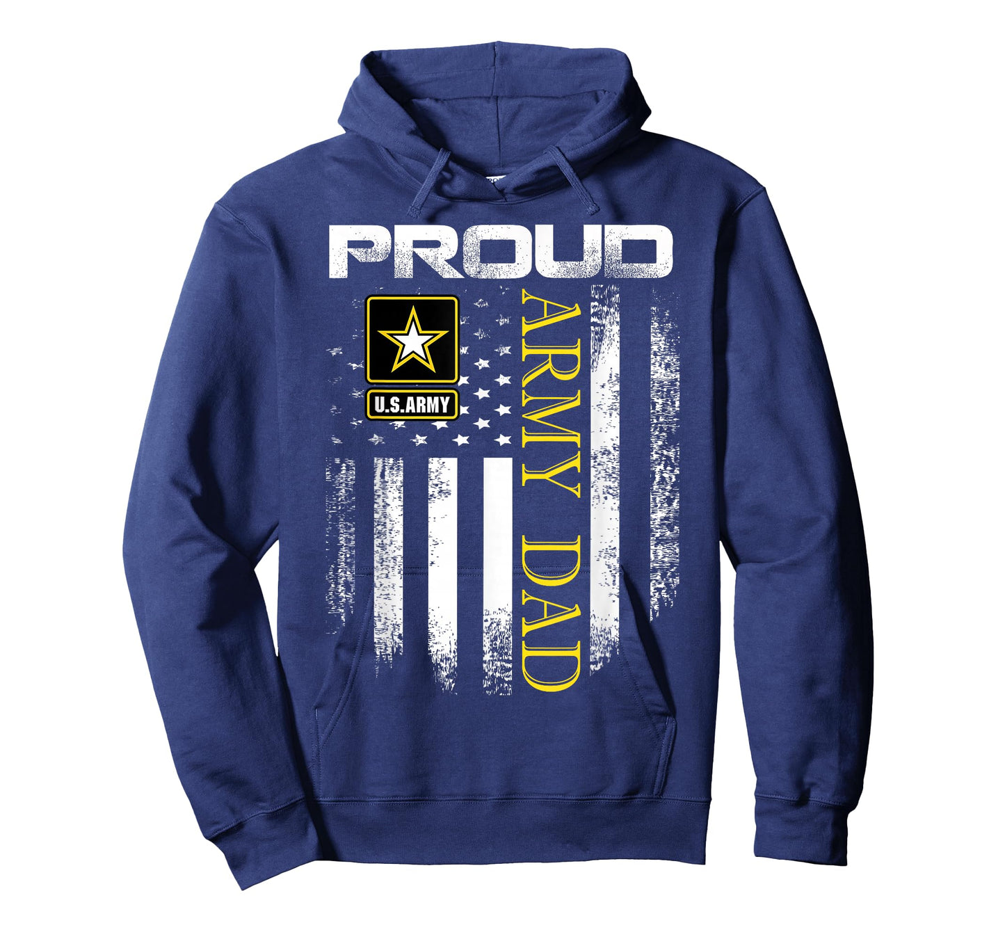 Vintage Proud Army Dad with American Flag Gift T-Shirt