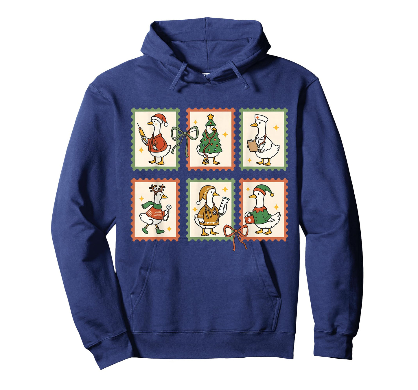 Christmas Goose Funny Nurse RN Festive Holiday Men Women T-Shirt