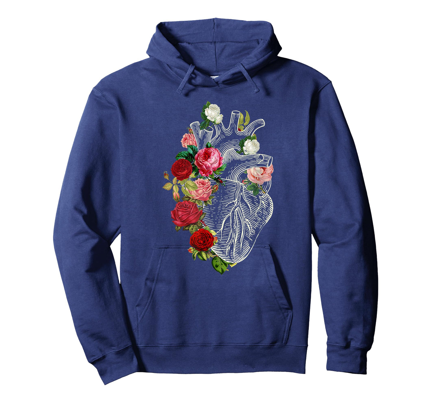 Anatomical Heart Floral Organ Cardiology Cardiac Nurse T-Shirt