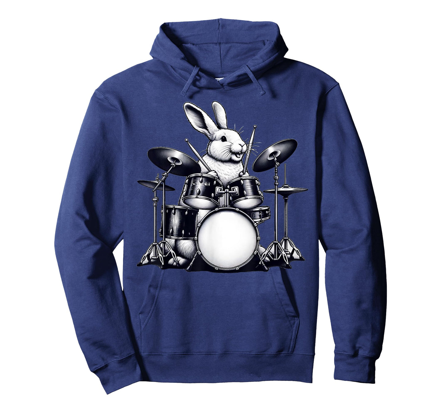 Cute Rabbit Bunny Playing Drums Rabbits Drummer Music T-Shirt