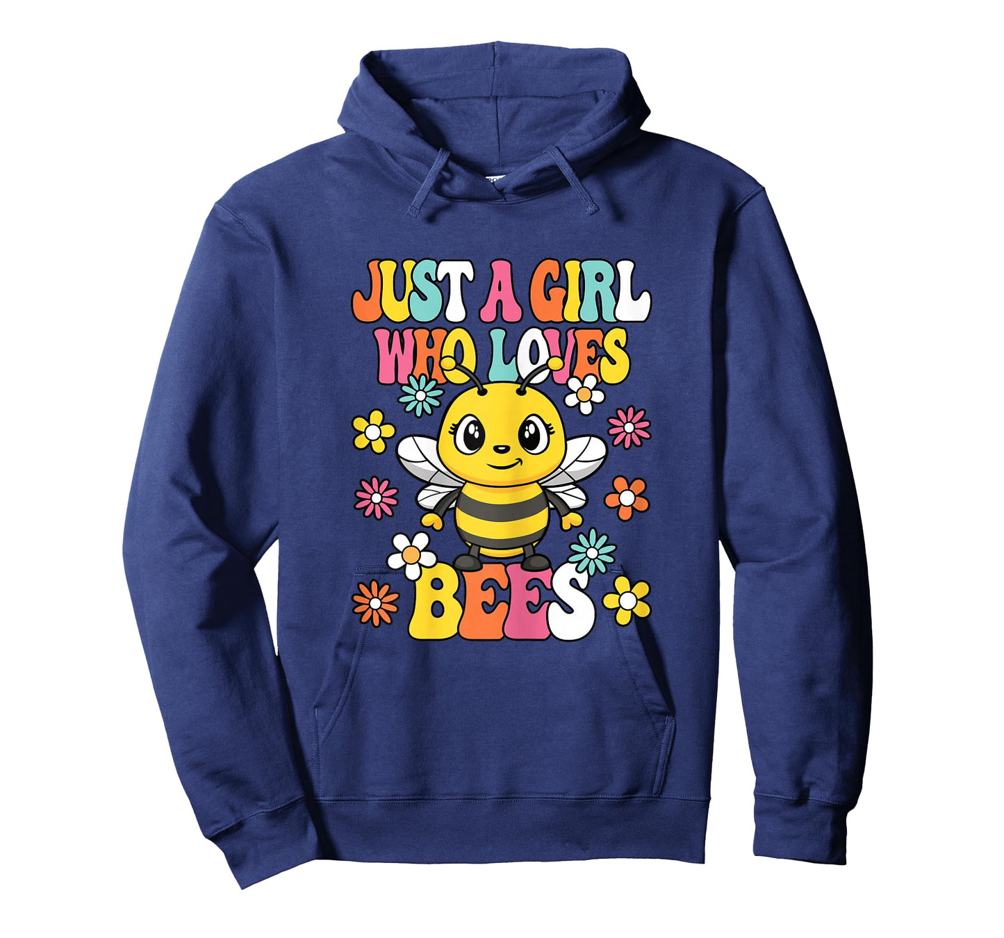 Just A Girl Who Loves Bees Cute Groovy Beekeeper Honey Kids T-Shirt