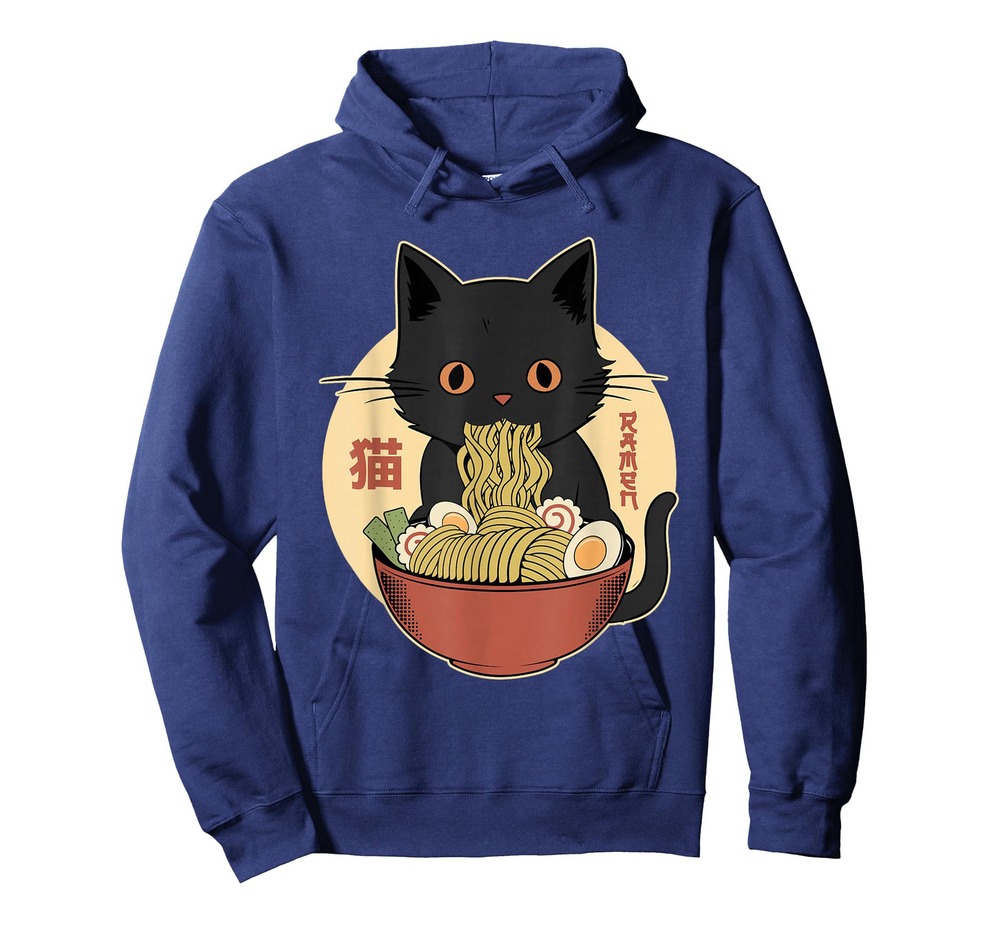 Cat Ramen Funny Graphic Tees Japanese Kawaii Cat Anime T-Shirt