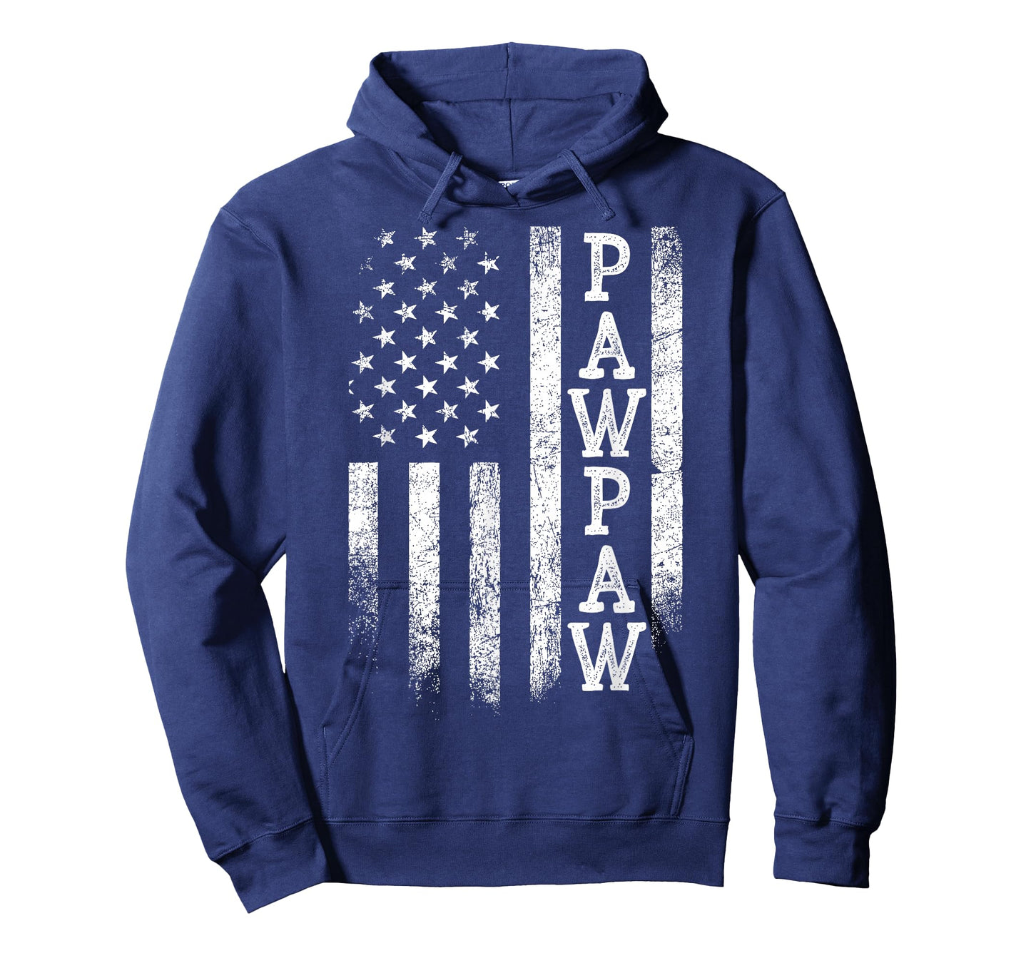 Distressed Pawpaw American Flag Patriotic Father's Day T-Shirt