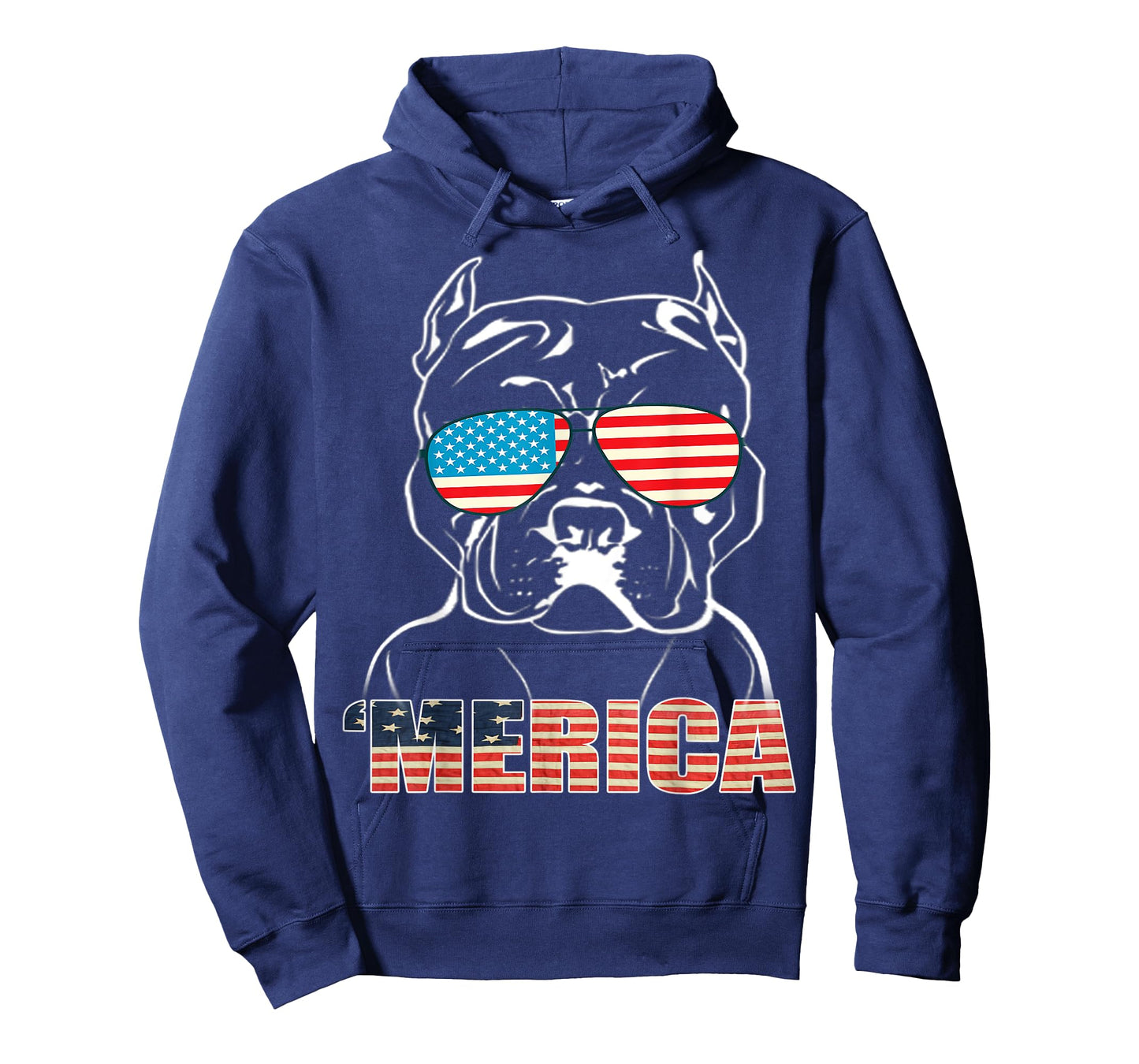 Patriotic Dog Pitbull Bully USA T Shirt American Flag Tee T-Shirt for Women Kids Men