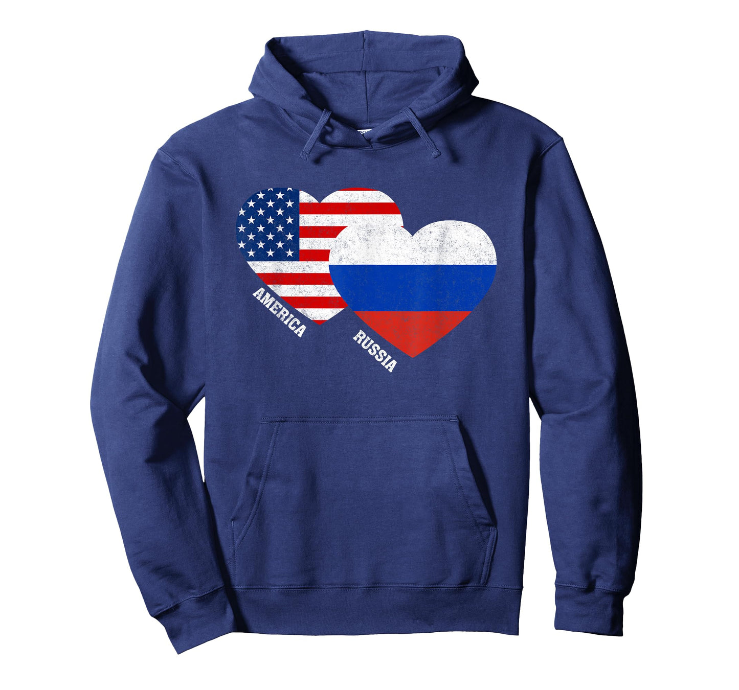 Russia Flag Shirt Russian American Pride Vintage T-Shirt