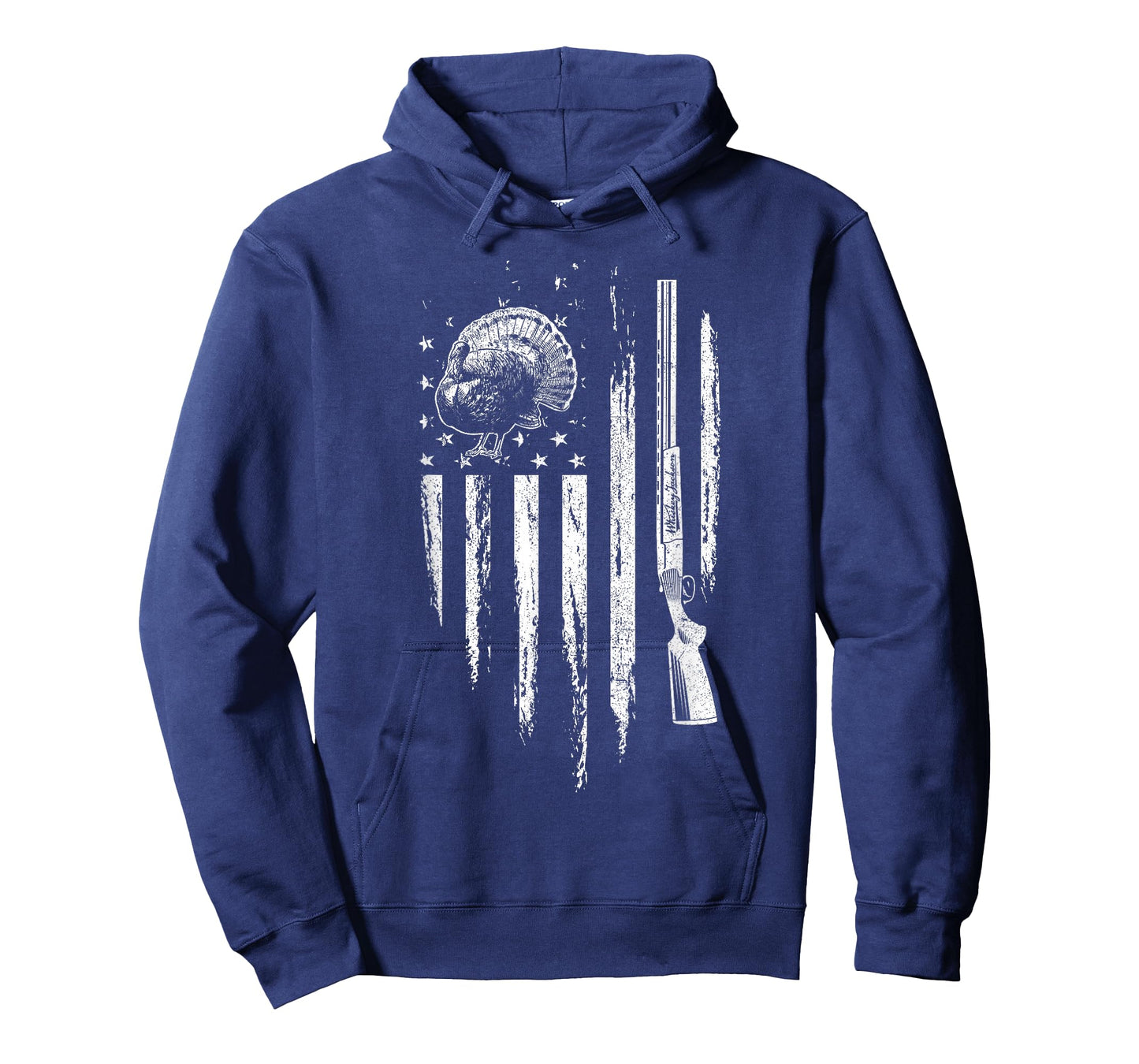 Turkey Hunting American Flag Thunder Chicken Gift for Hunter T-Shirt