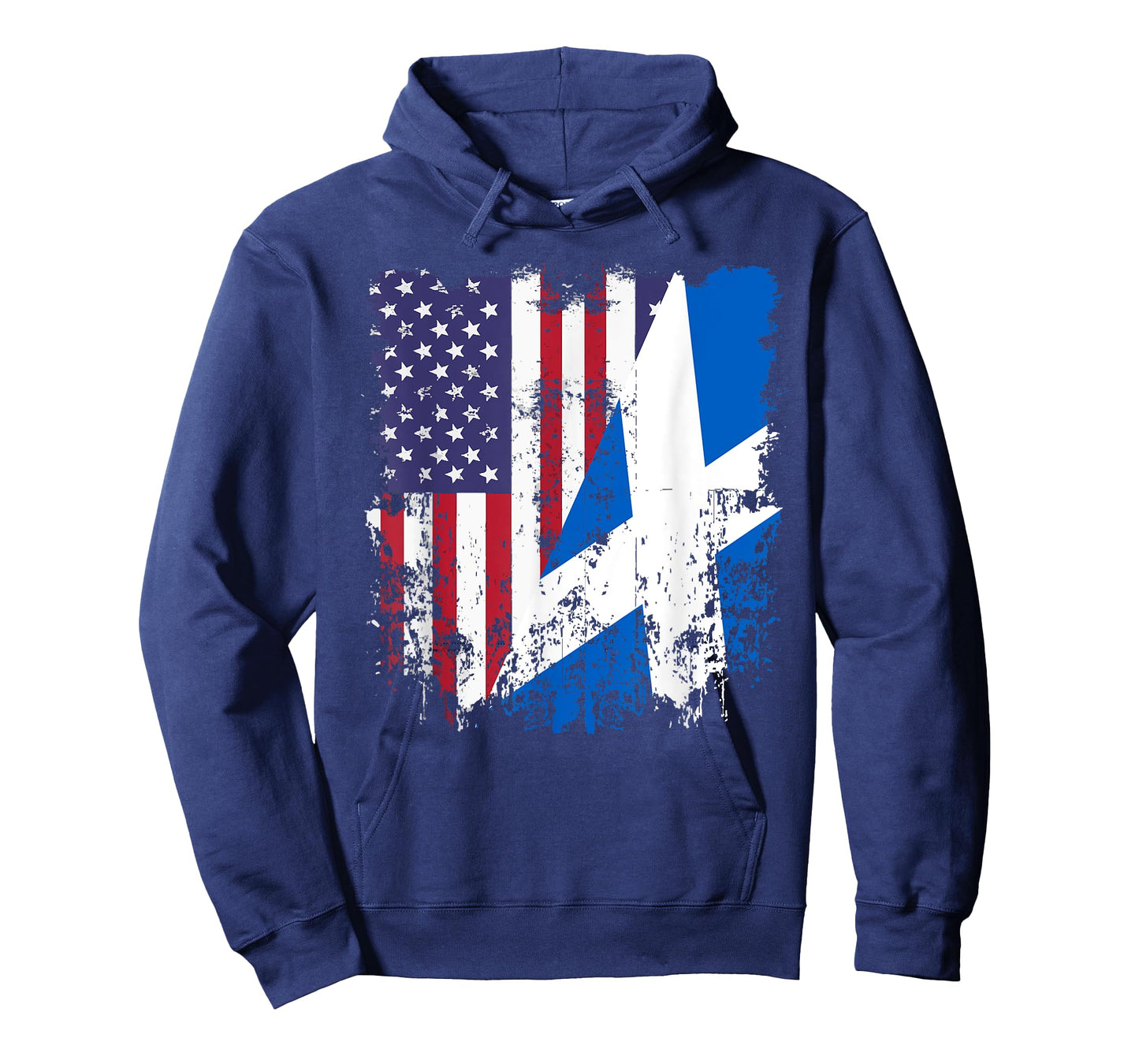 Scottish Roots Half American Flag Scotland Flag T-Shirt for Women Girls Kids Men