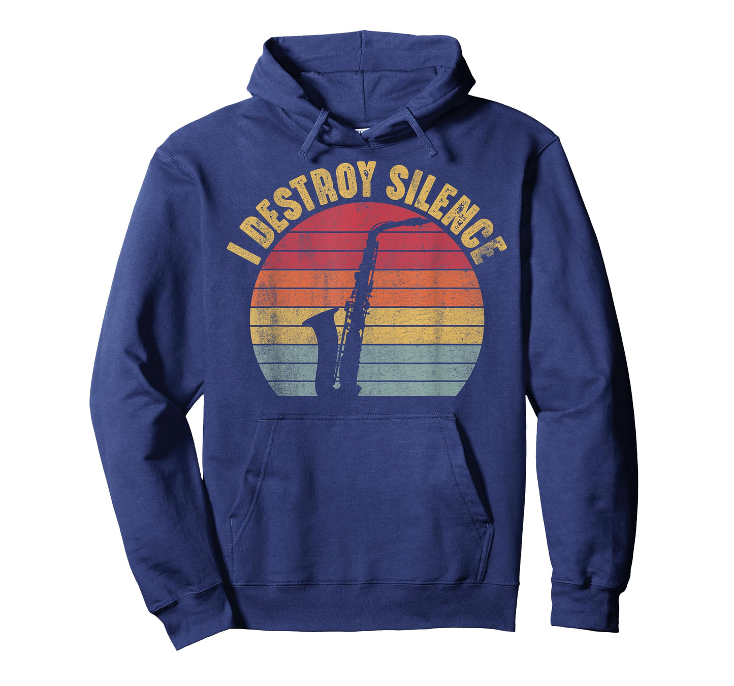I Destroy Silence Saxophone Player Funny Jazz Saxophonist T-Shirt