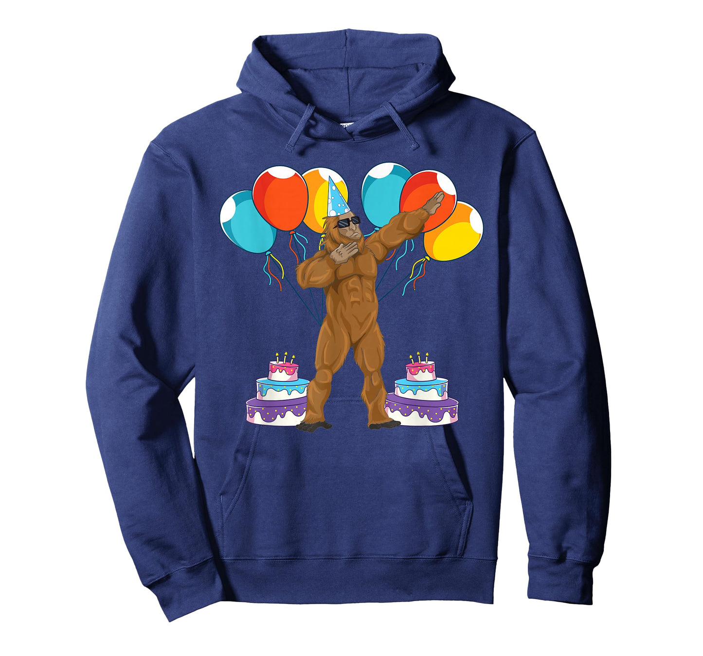 Birthday Party Celebration Cryptid Sasquatch Dabbing Bigfoot T-Shirt