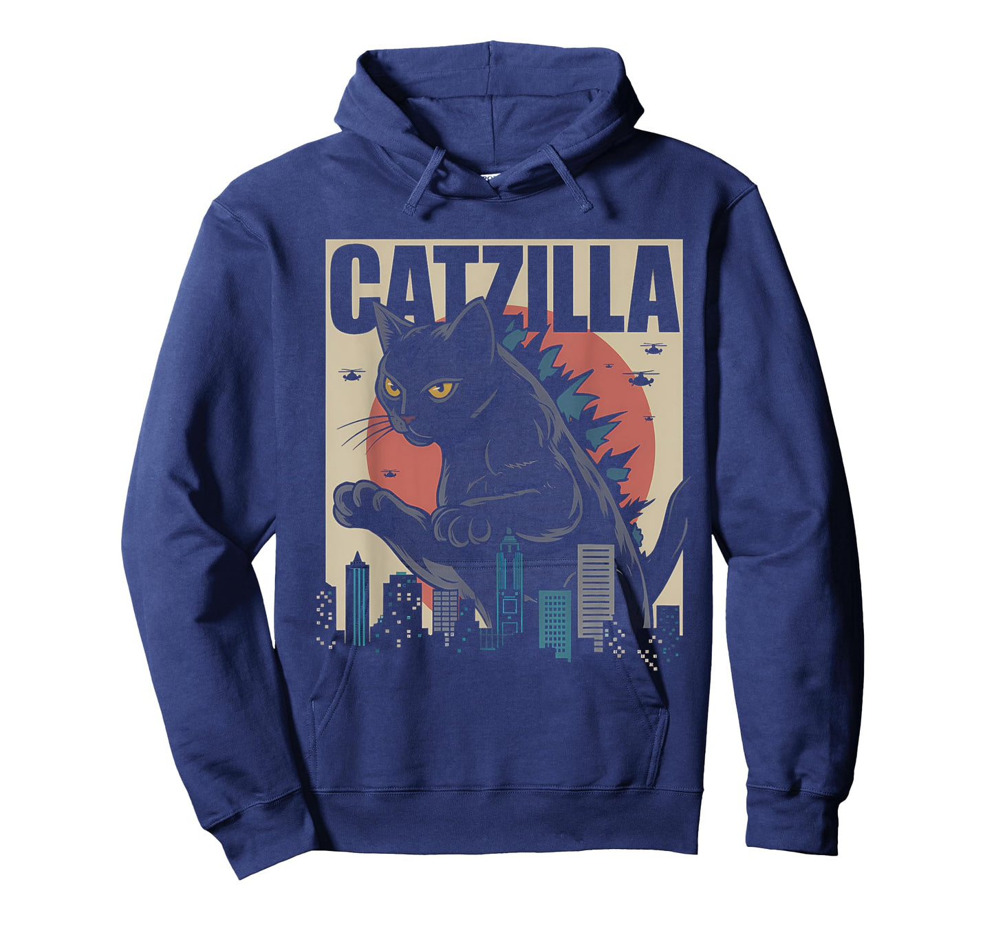 Vintage Catzilla tee - Funny Kitten and Cat T-Shirt for Men Women Kids