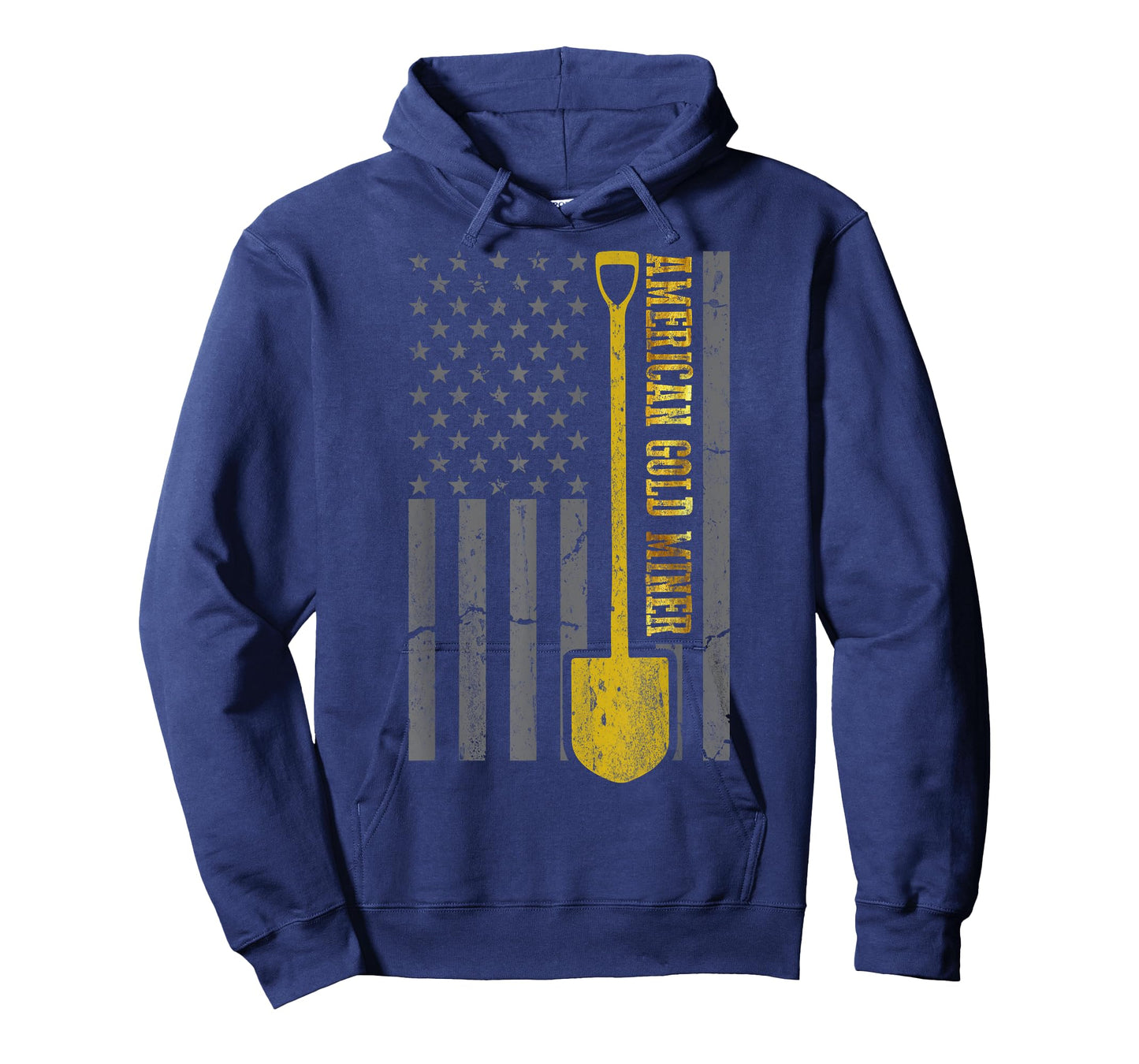 Golden US Flag for American Gold Miner T-Shirt