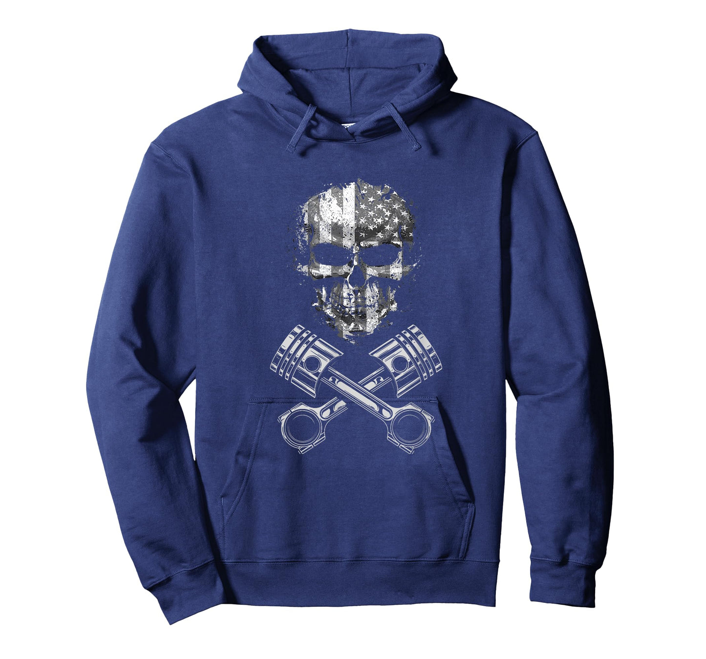 Motorcycle Apparel - American Flag Skull Biker Motorcycle Women Kids Men T-Shirt