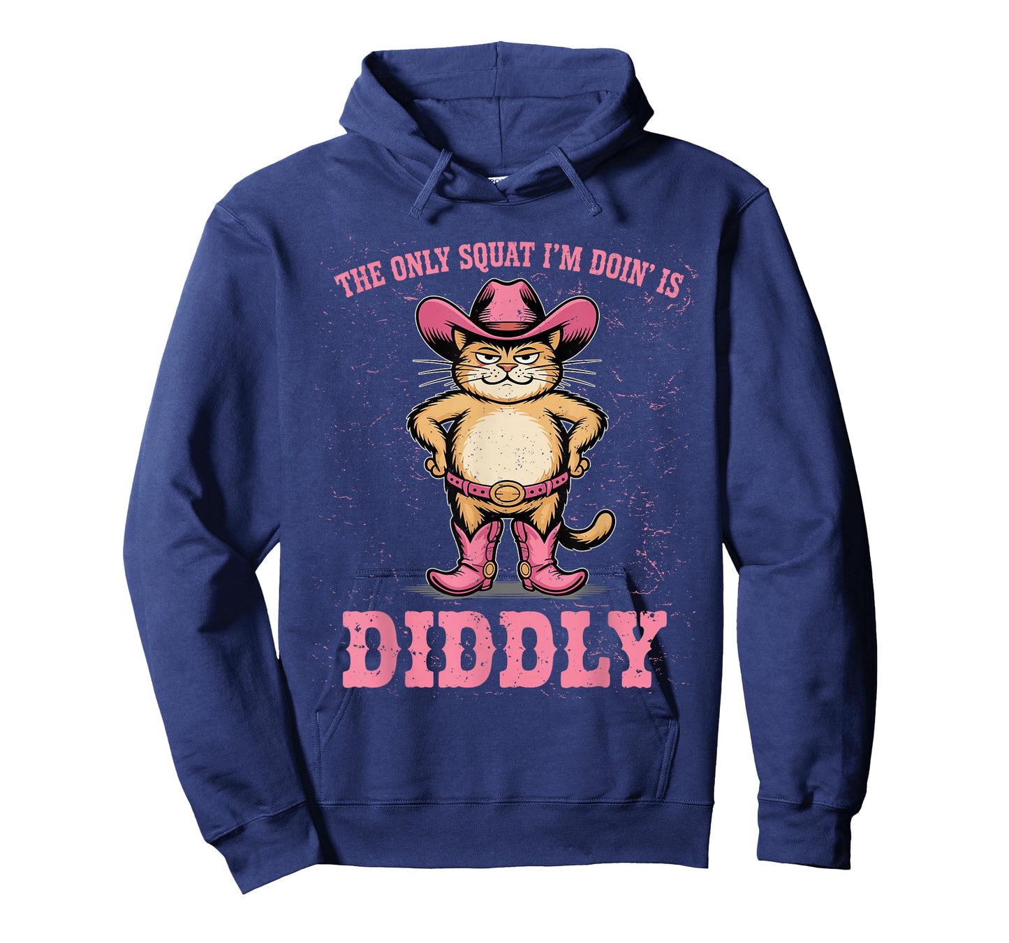 The Only Squat I'm Doing is Diddly Squat Funny Cat T-Shirt