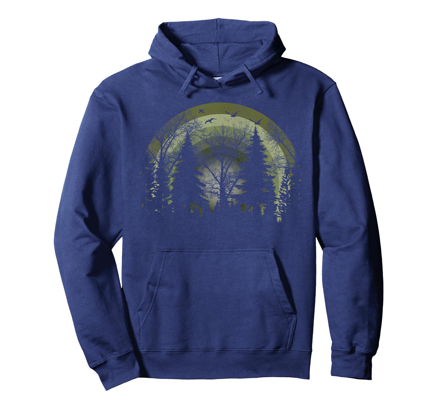 retro forest wildlife trees outdoors nature vintage graphic T-Shirt