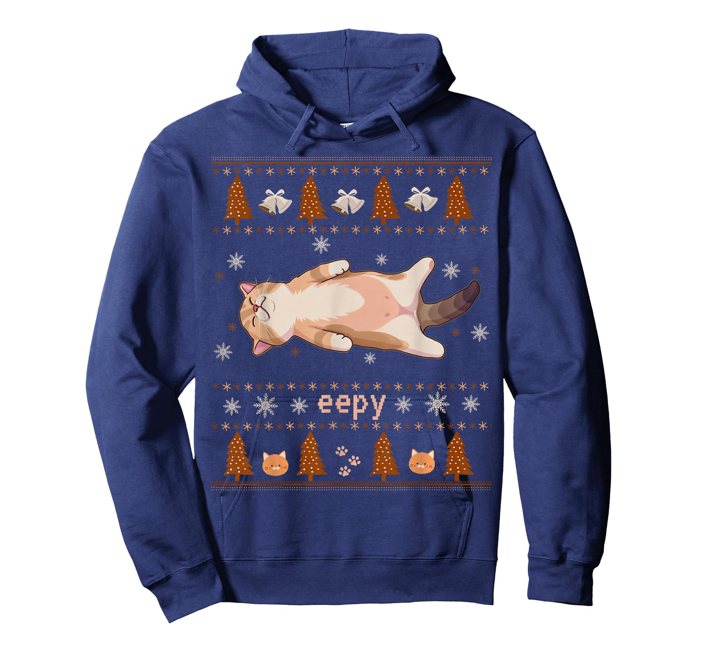Christmas Eepy Cat Meme Silly Festive Cozy Sleepy Humor T-Shirt