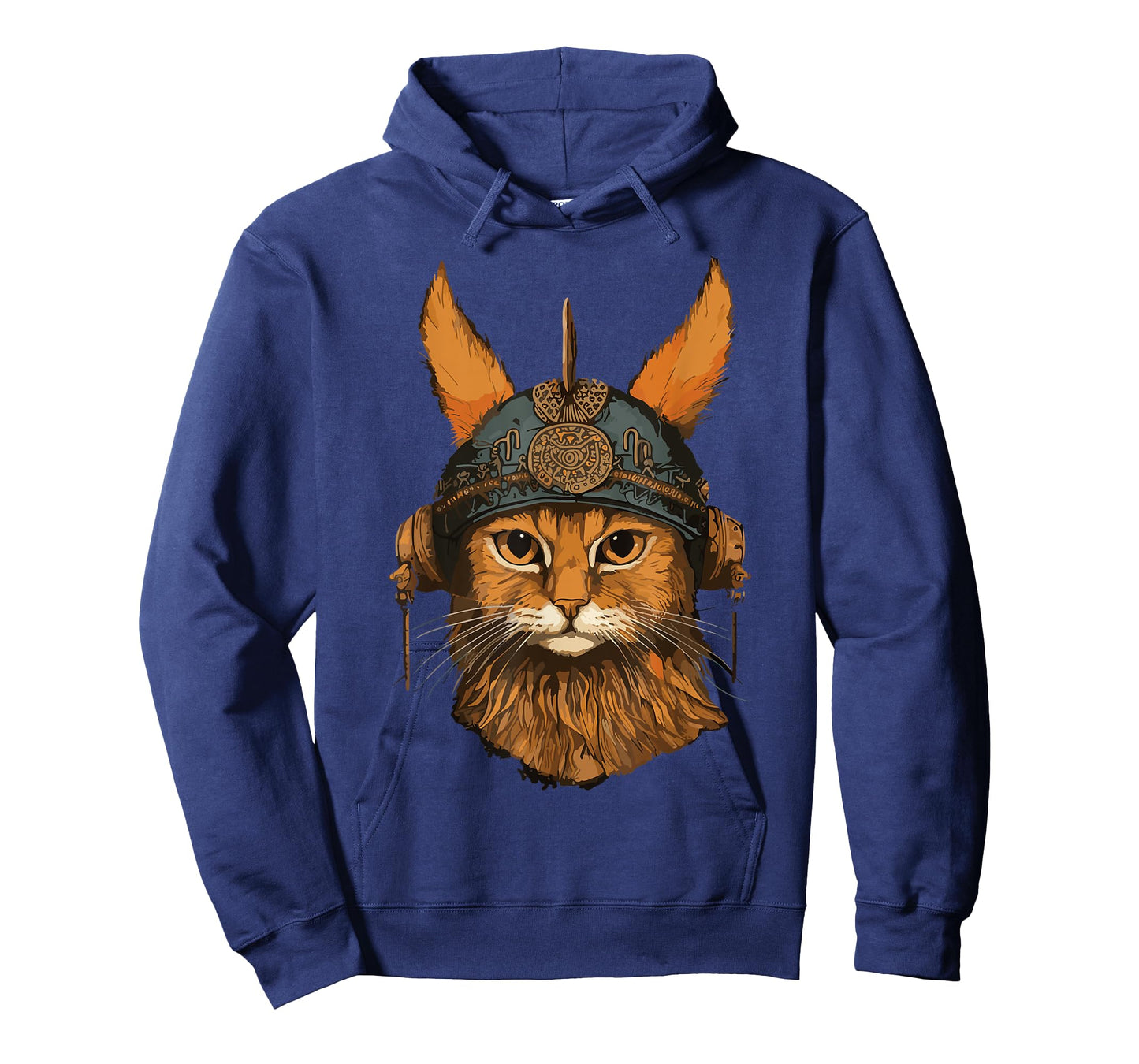 Viking Cat With Viking Helmet Norwegian Nordic Mjolnir Axes T-Shirt