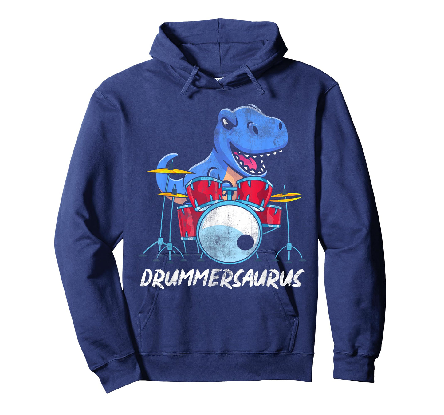 Musical Instrument Drummer Gift Idea Funny Drummer Boys Gift T Rex Percussion Drummersaurus Drums T-Shirt, Black