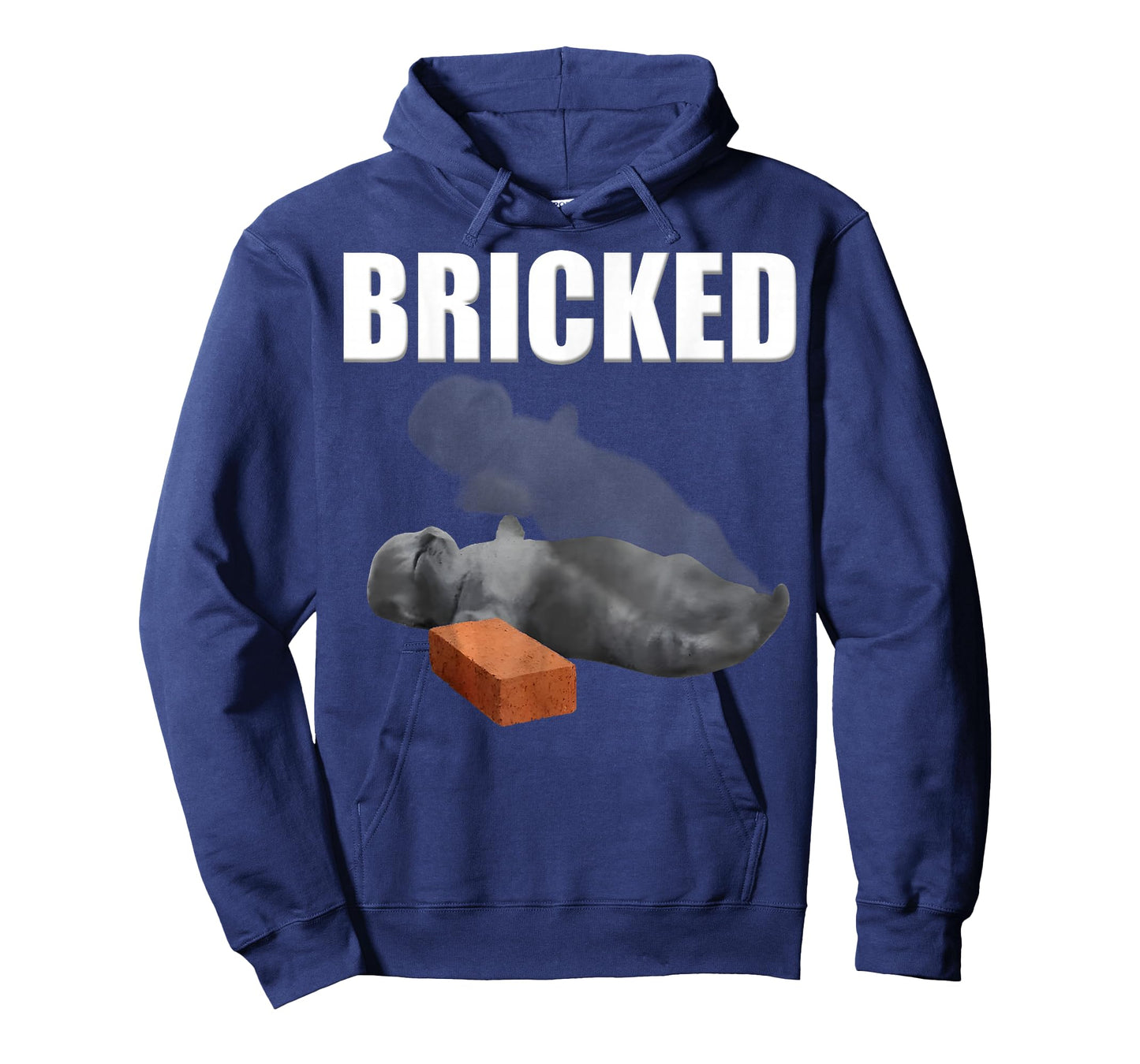 Bricked Funny Cat Knocked Out Brick Cat Meme Silly Weird T-Shirt