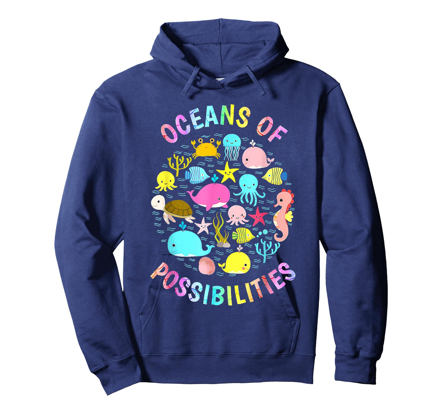 Cute Oceans of Possibilities Summer Reading Sea Creatures T-Shirt