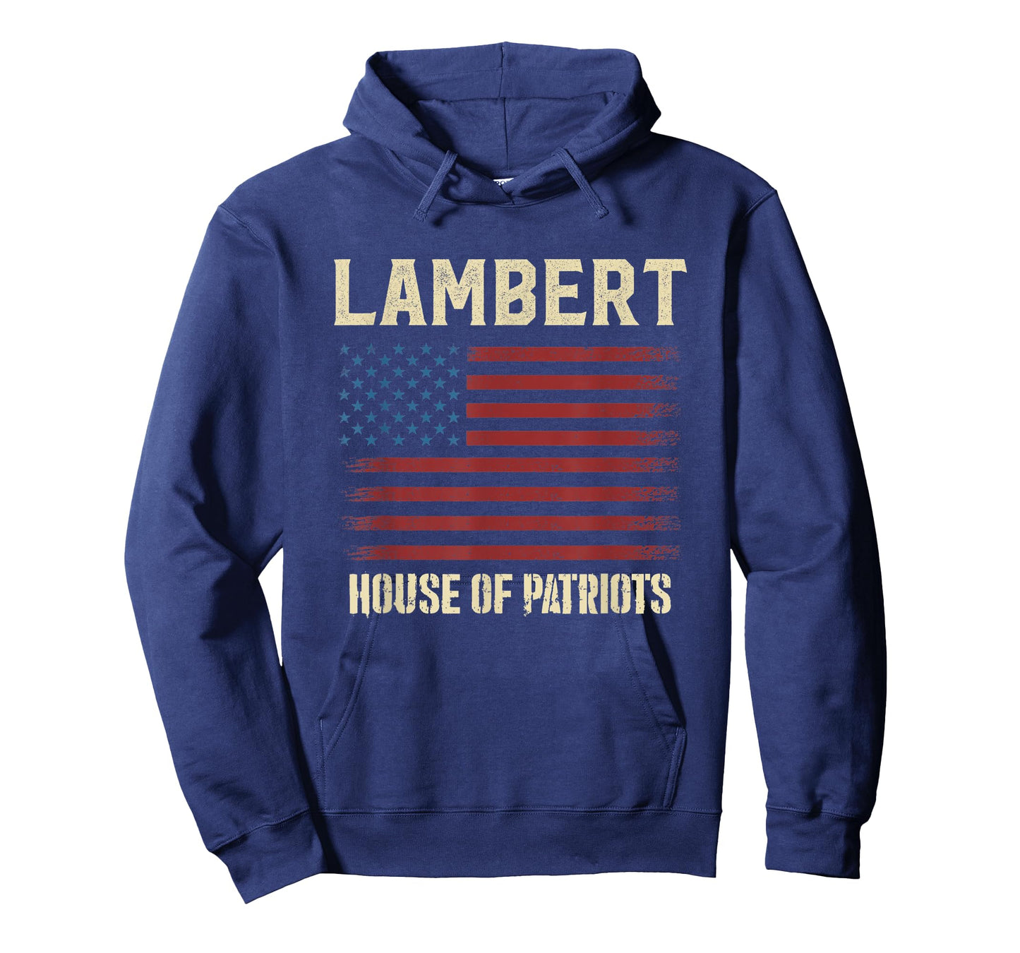 LAMBERT Last Name Surname American Flag Family T-Shirt