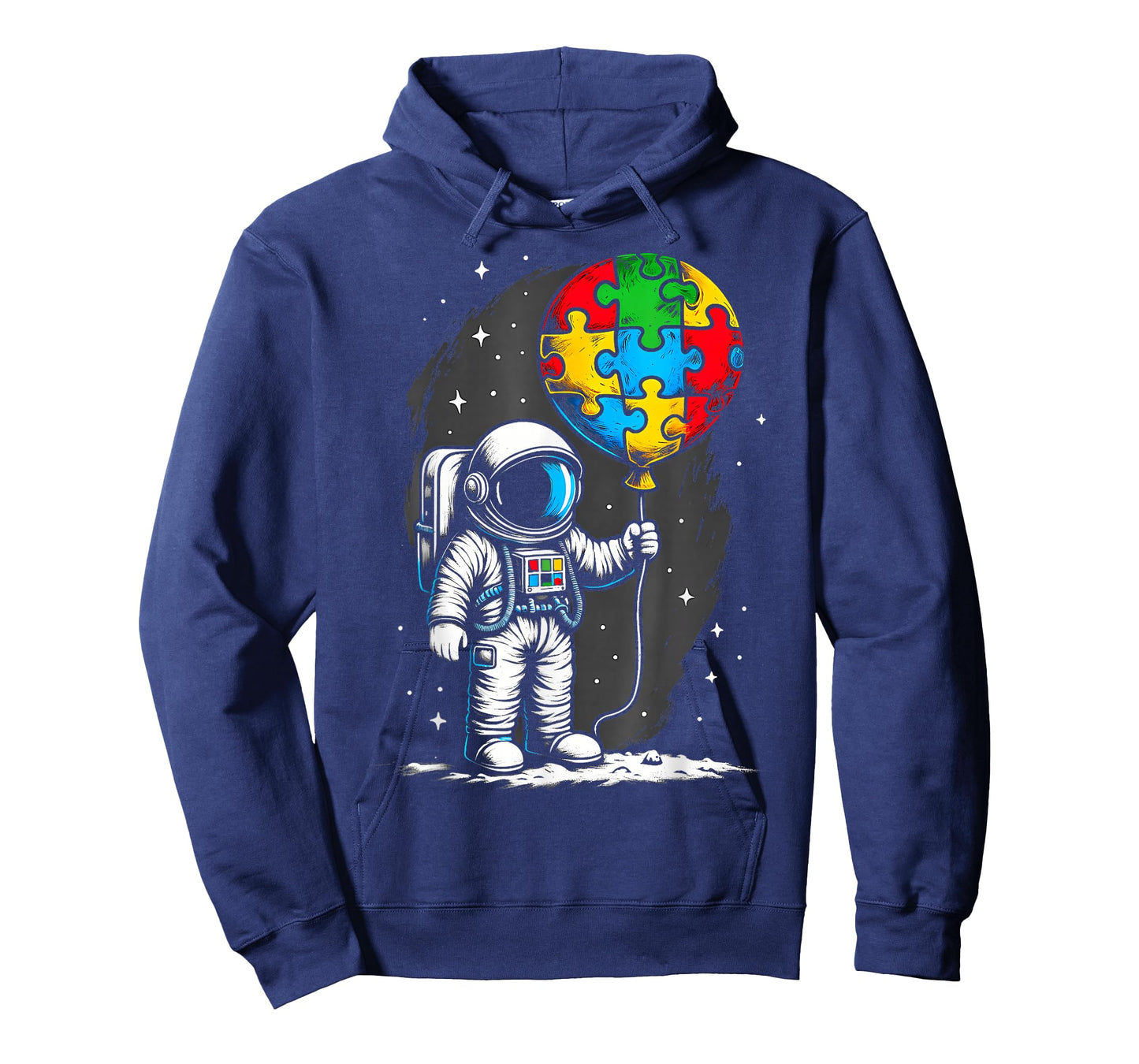 Astronaut Balloon Autism Awareness Space Autistic Kids Boys T-Shirt