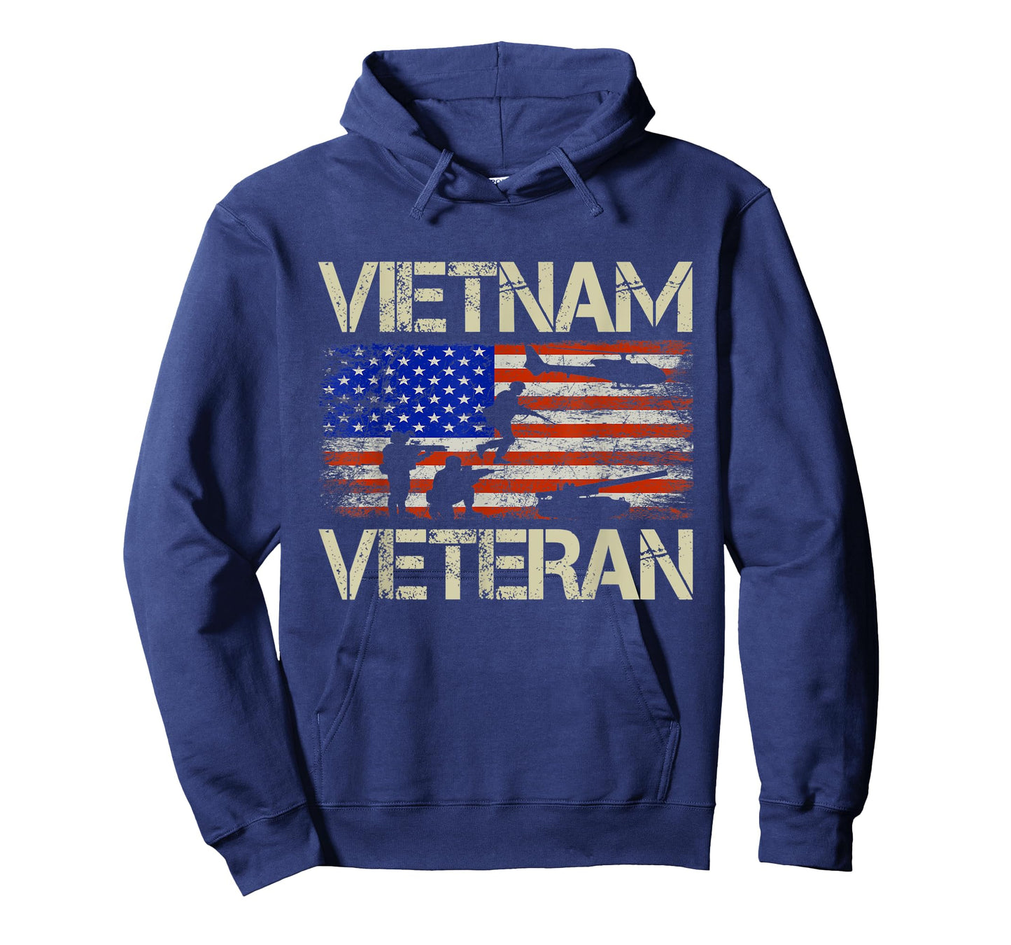 Vietnam Veteran American Flag Retro Vintage Fathers Day Women Men T-Shirt