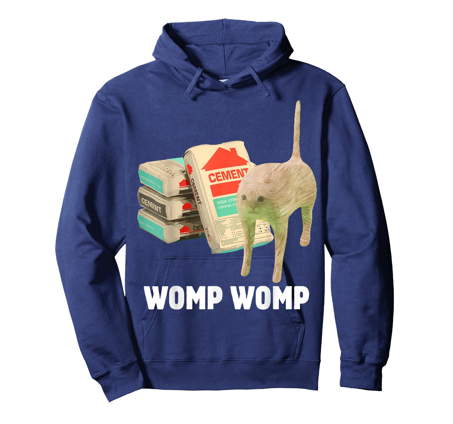 I Eat Cement Funny Cat Meme Womp Womp Internet Memes Gen-Z T-Shirt
