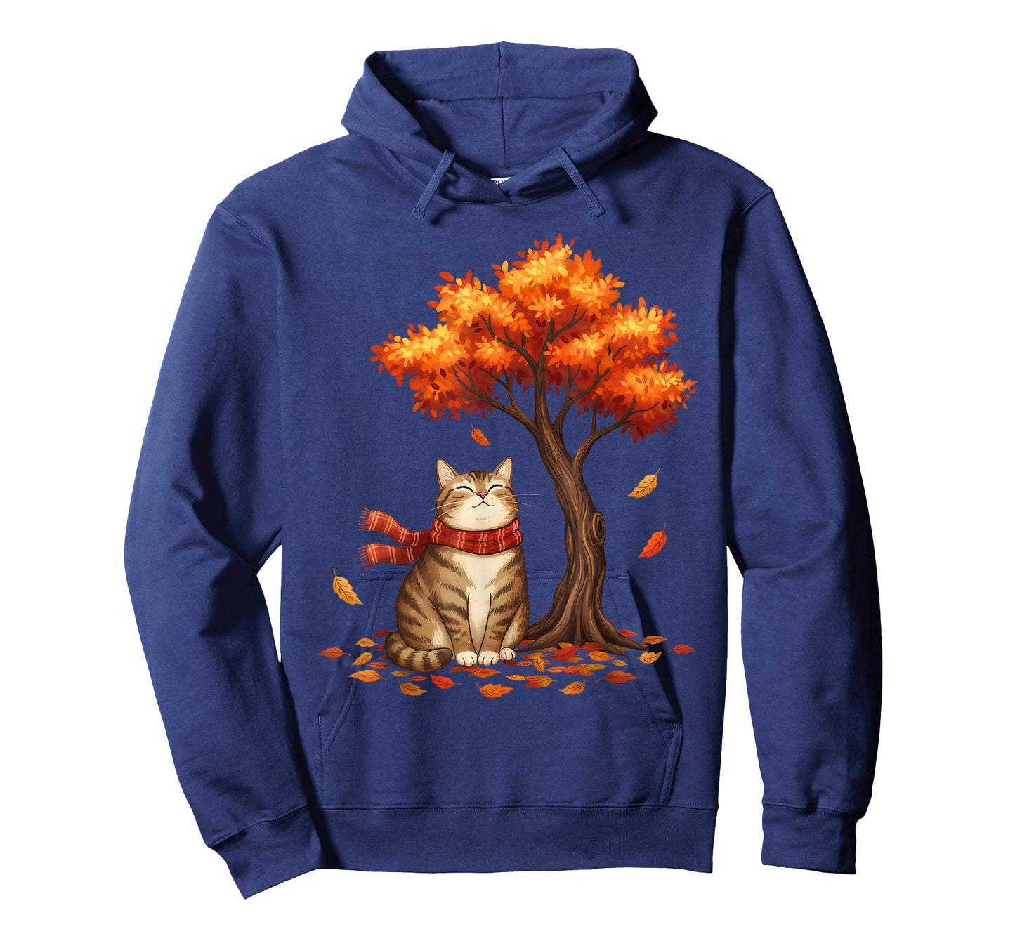 Cute Cat Leaf Thanksgiving Fall Autumn Kitty Meow Costume T-Shirt