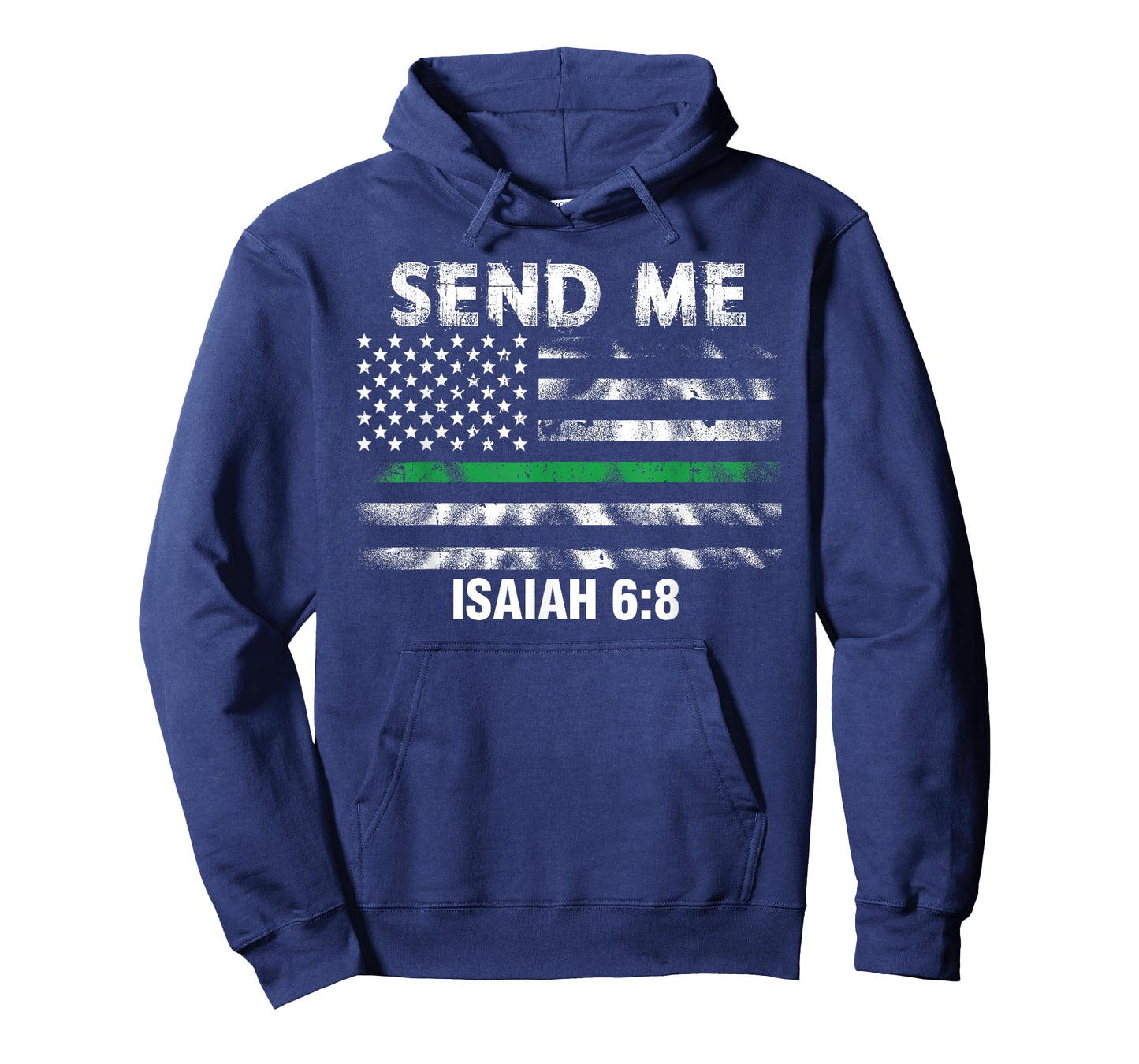 Military Veteran Solider Send Me Thin Green Line Flag T-Shirt