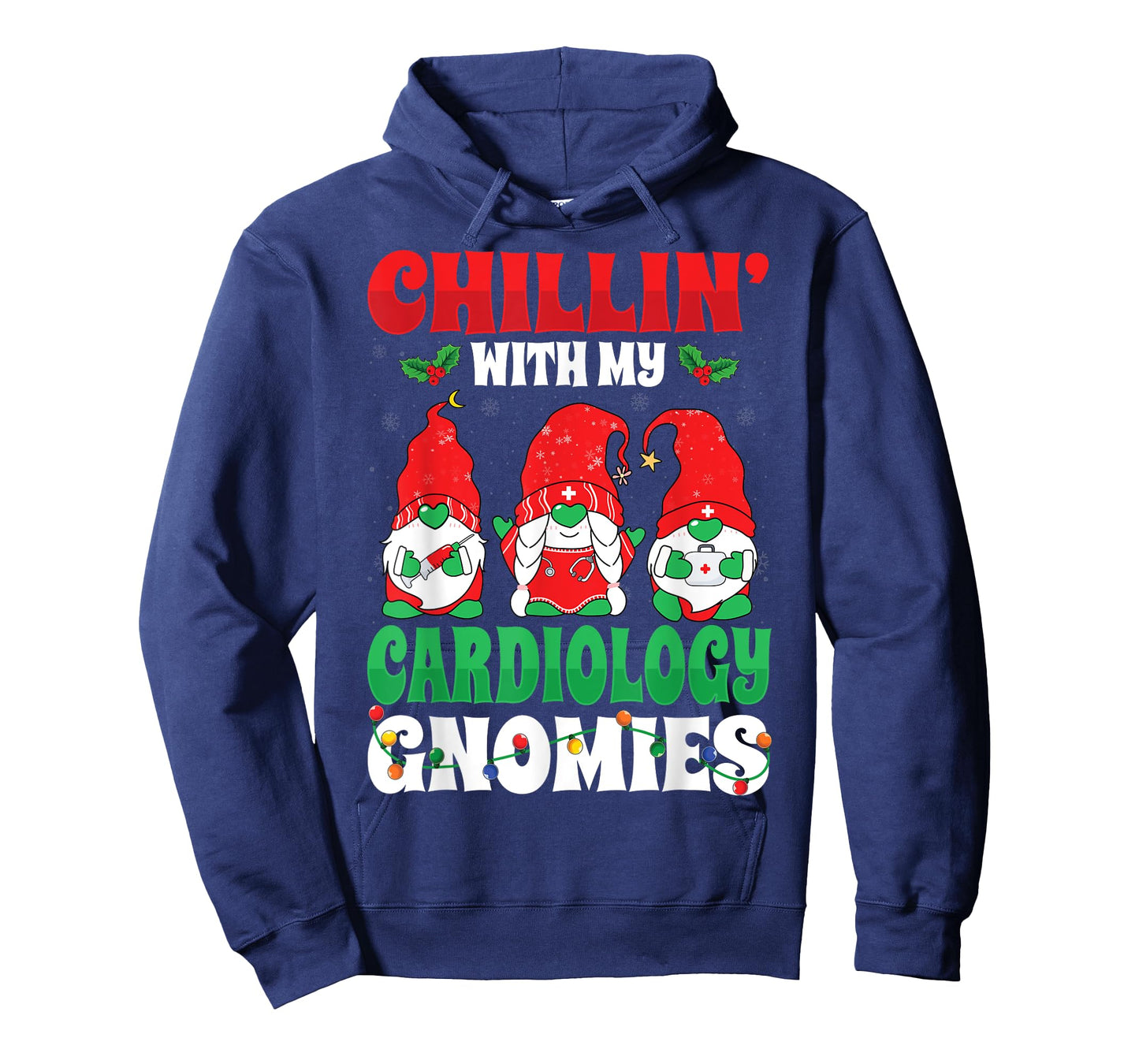 Chillin with My Cardiology Cardiac Nurse Christmas Gnomes T-Shirt