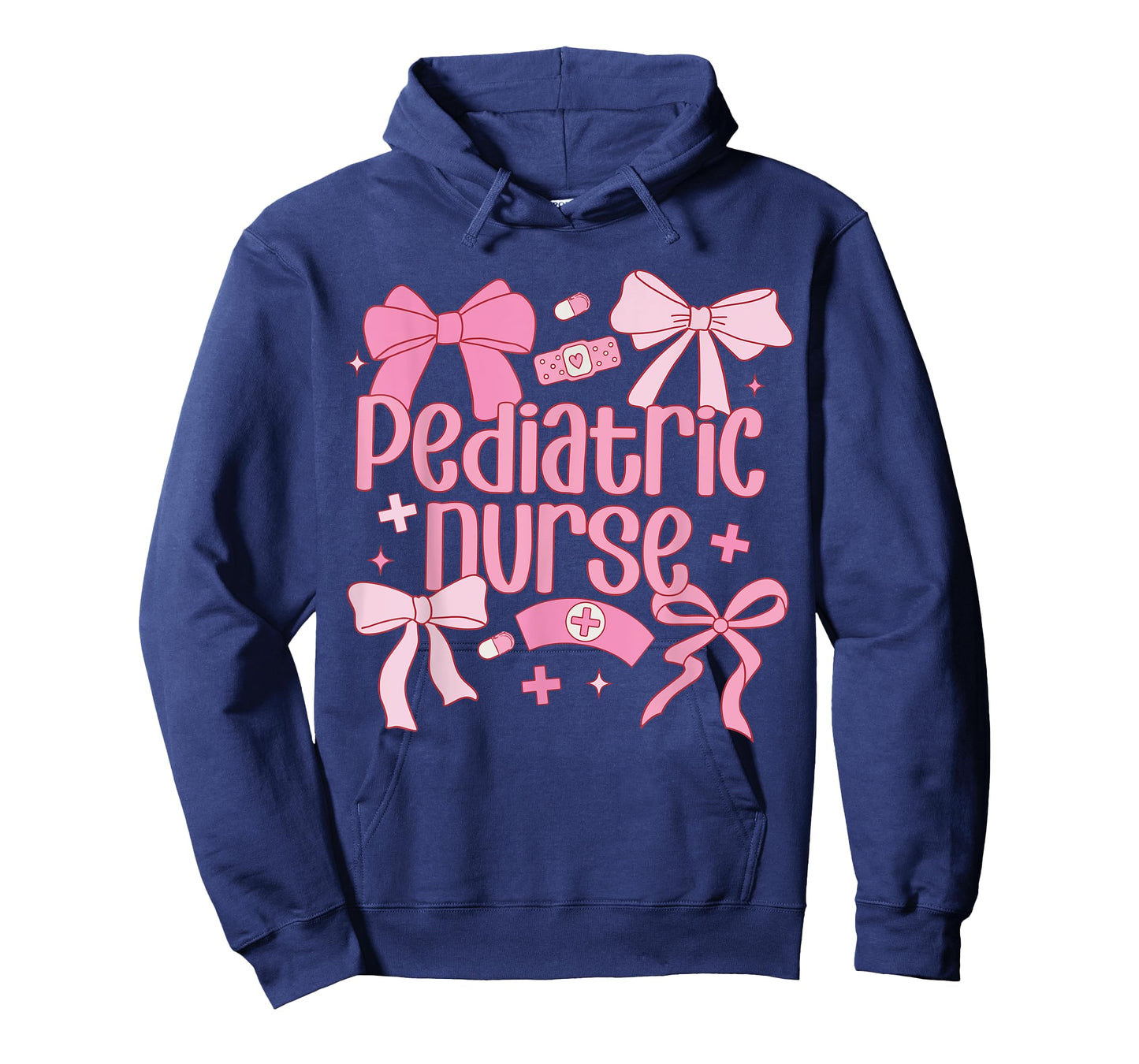 Cute Pink Coquette Bow Pediatric Nurse T-Shirt