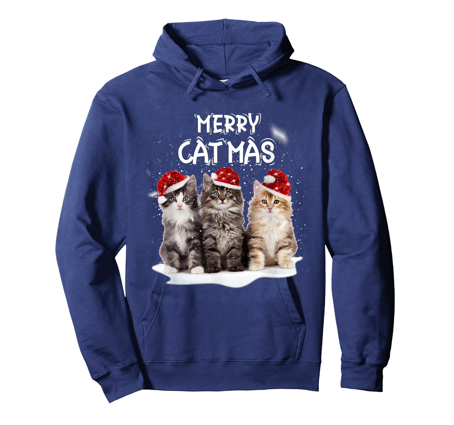 Merry Catmas Christmas Tree Santa Kitten Xmas Cute Cat Mom T-Shirt for Men Women Kids