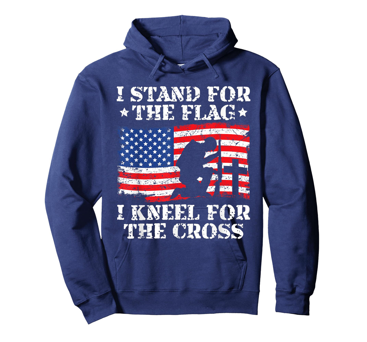 I Stand For The Flag I Kneel For The Cross Veterans Day T-Shirt