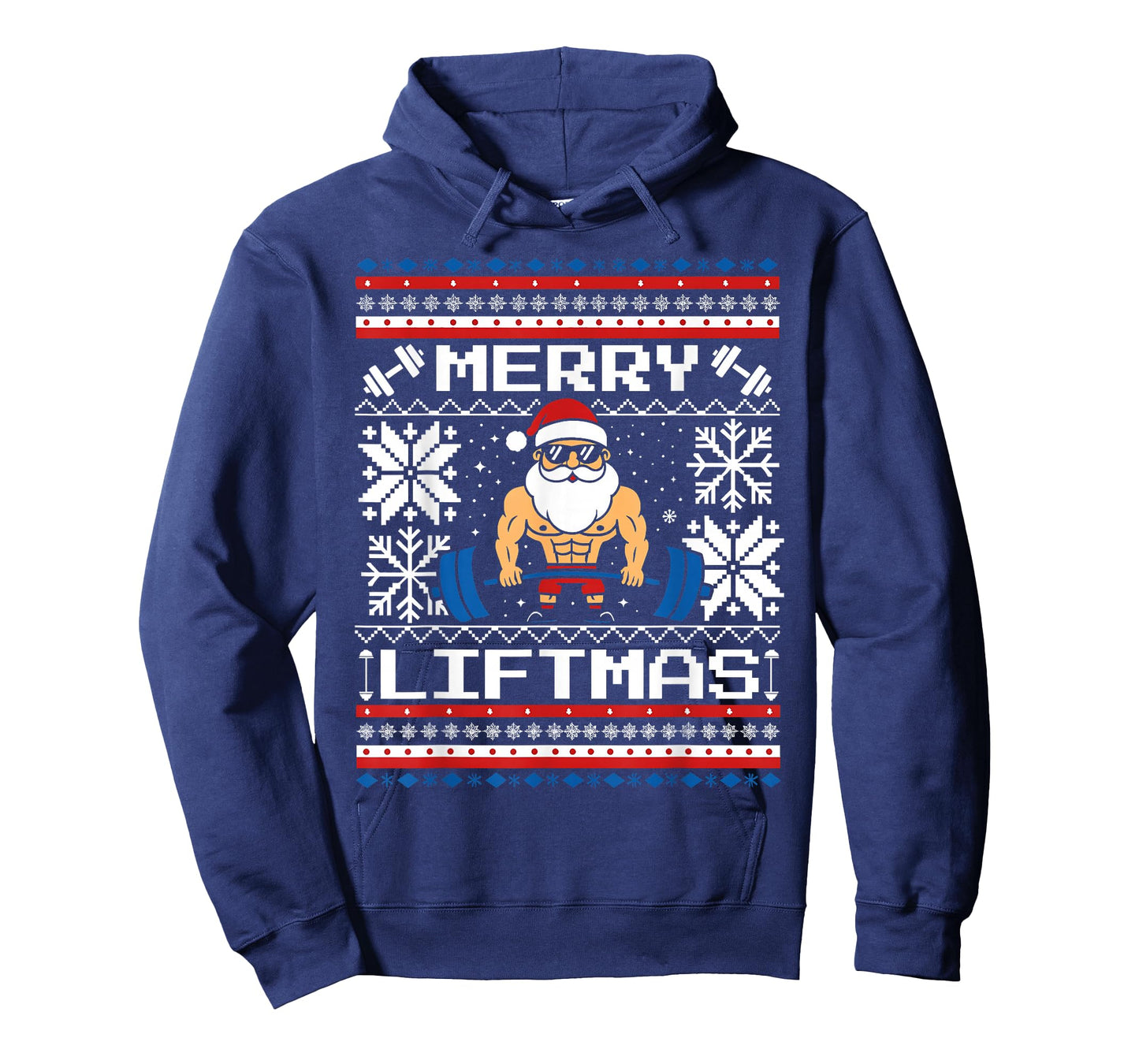 Merry Liftmas Funny Santa Claus Workout Gym Fitness T-Shirt