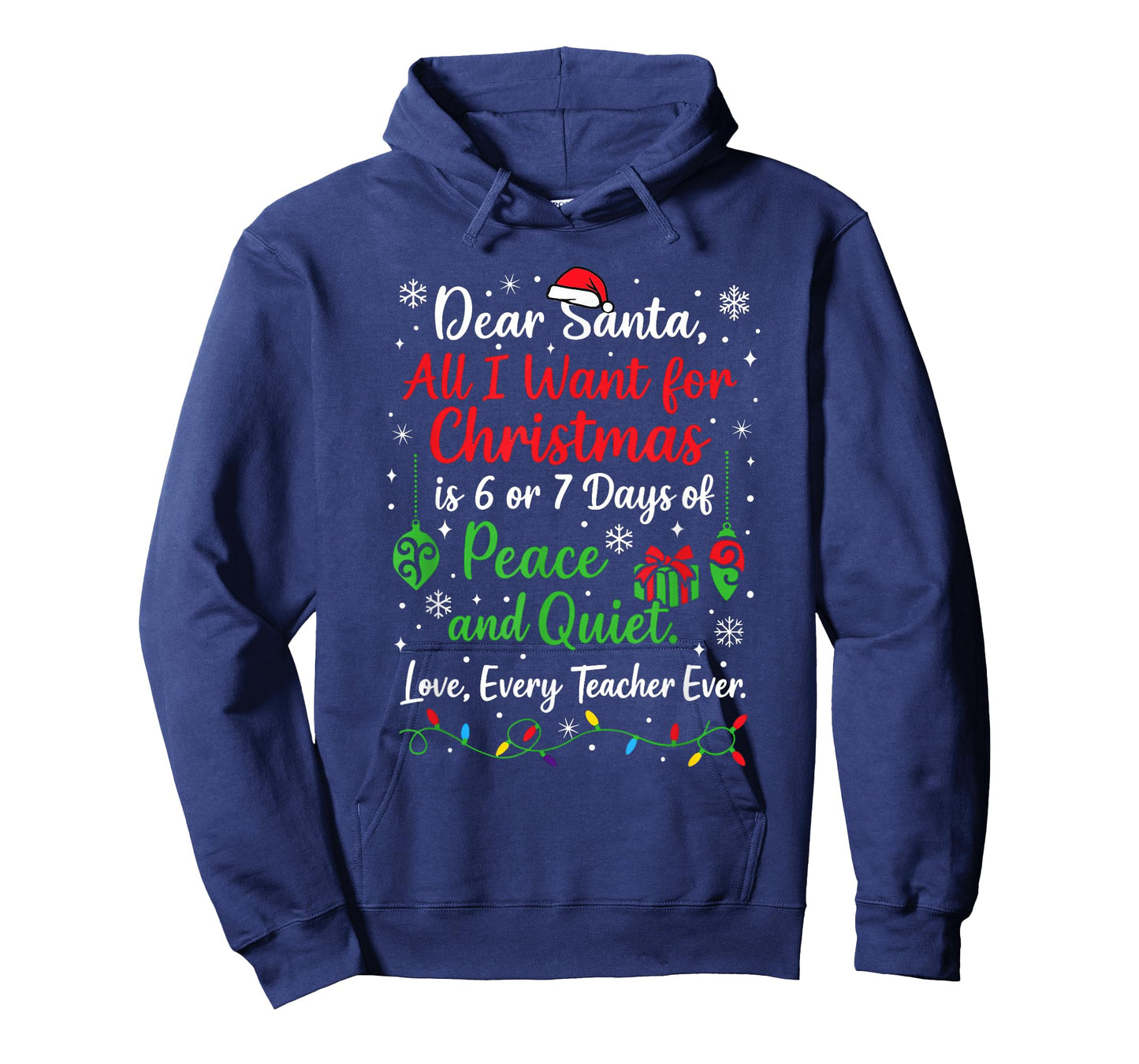 6 7 Funny Teacher Christmas 67 Dear Santa Six Seven T-Shirt