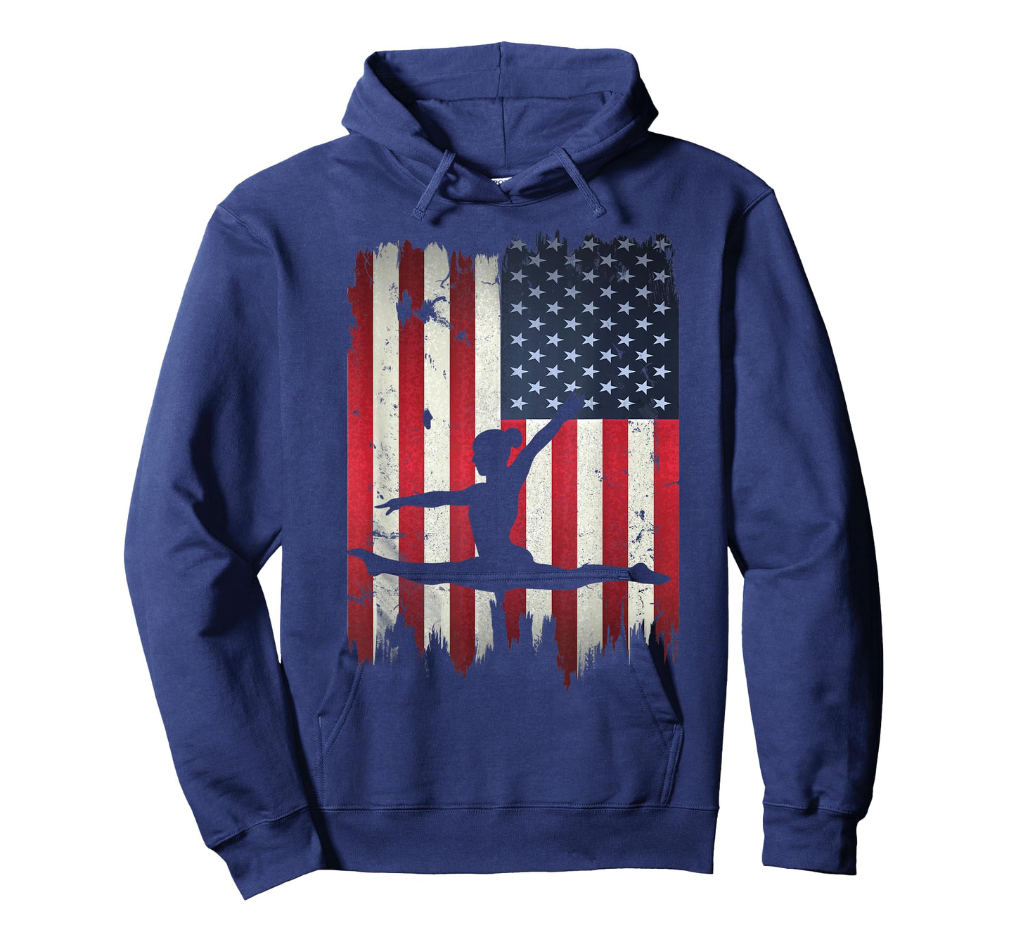 Gymnastics USA American Flag 4th of July Gymnast Patriotic T-Shirt