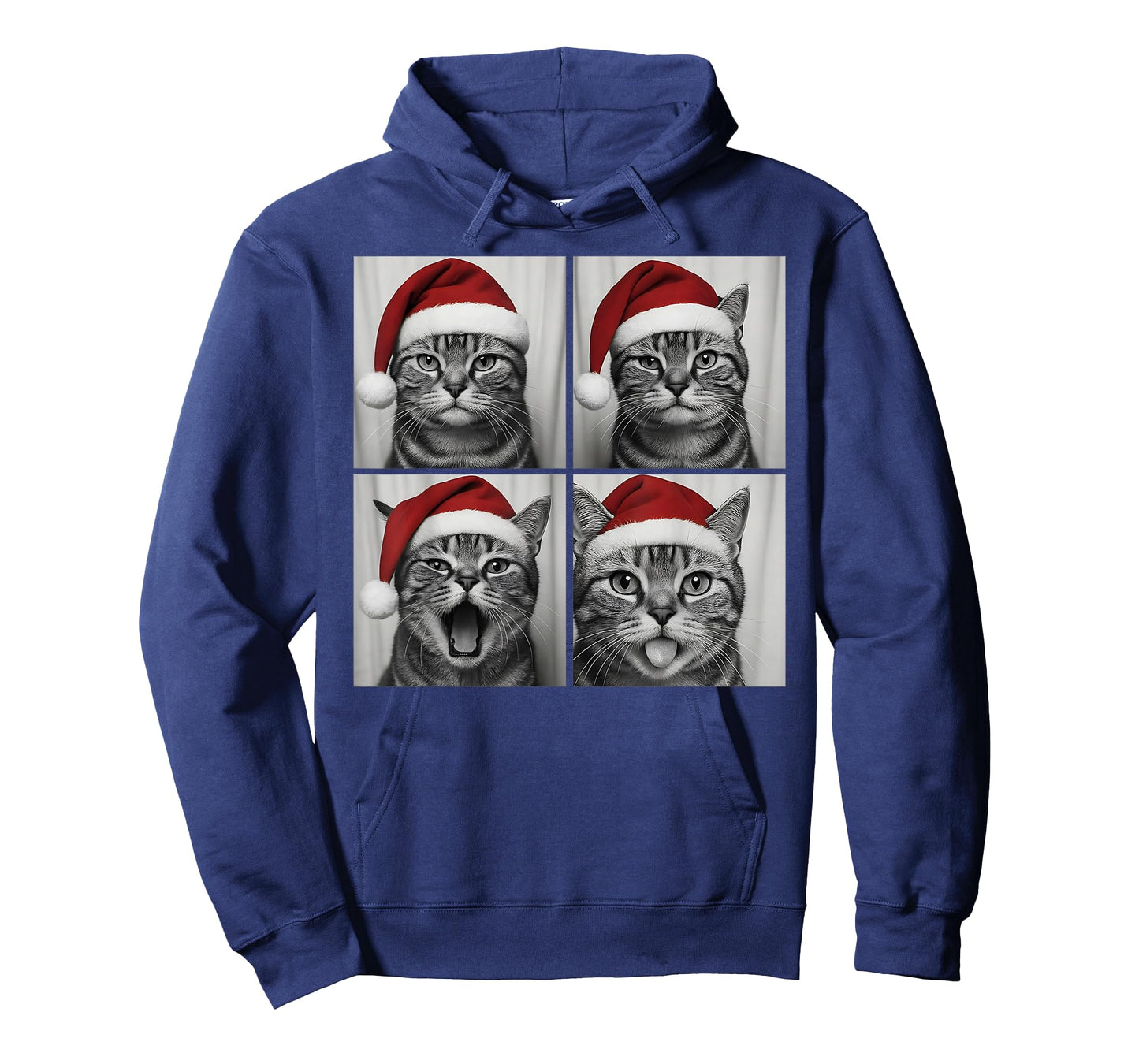 Funny Christmas American Shorthair cat Santa Photo Booth T-Shirt