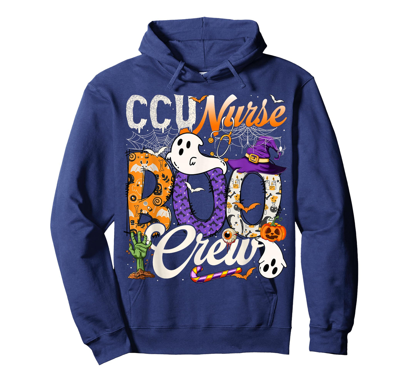 Cute CCU Nurse Boo Crew Nurse Halloween Ghost Costume T-Shirt