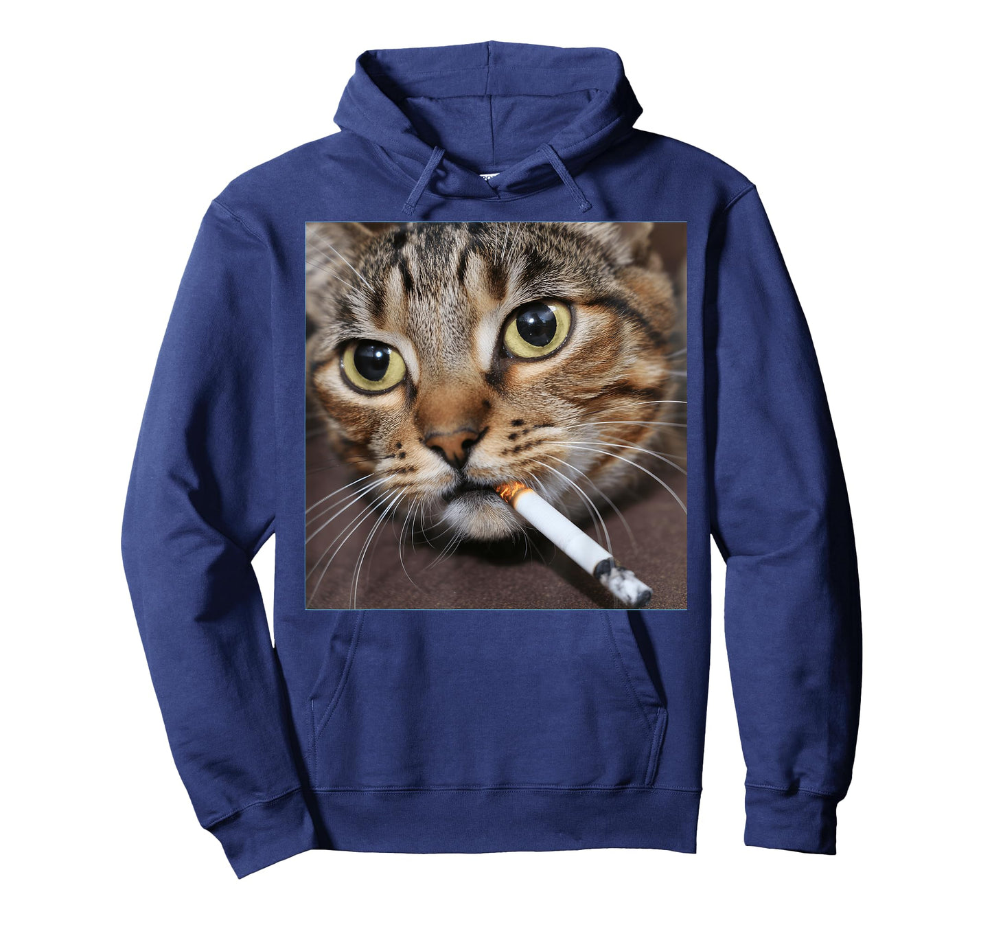 Smoking Cat Meme Men Women T-Shirt