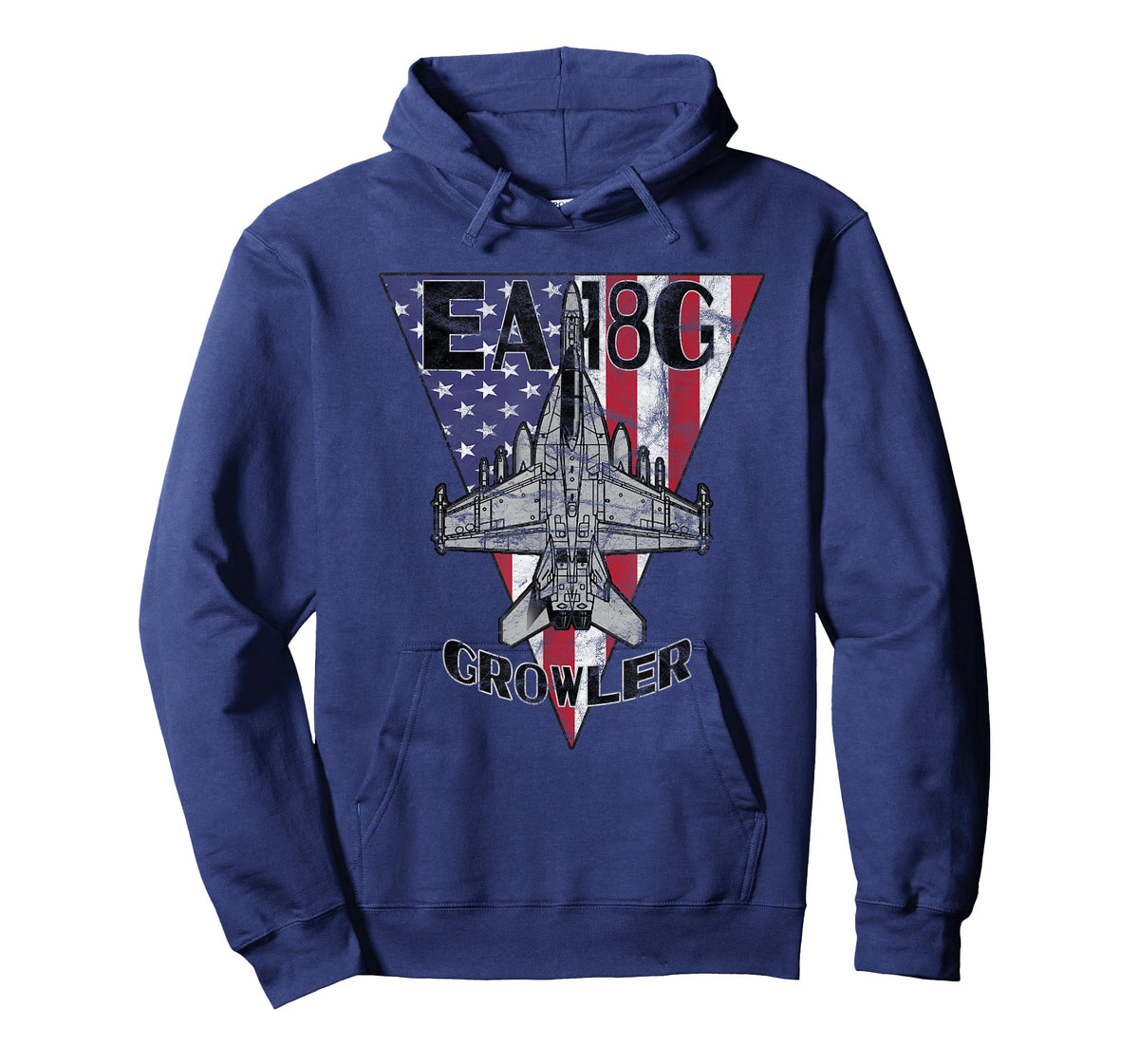 EA-18 Growler Military Jet Airplane Patriotic Vintage T-Shirt