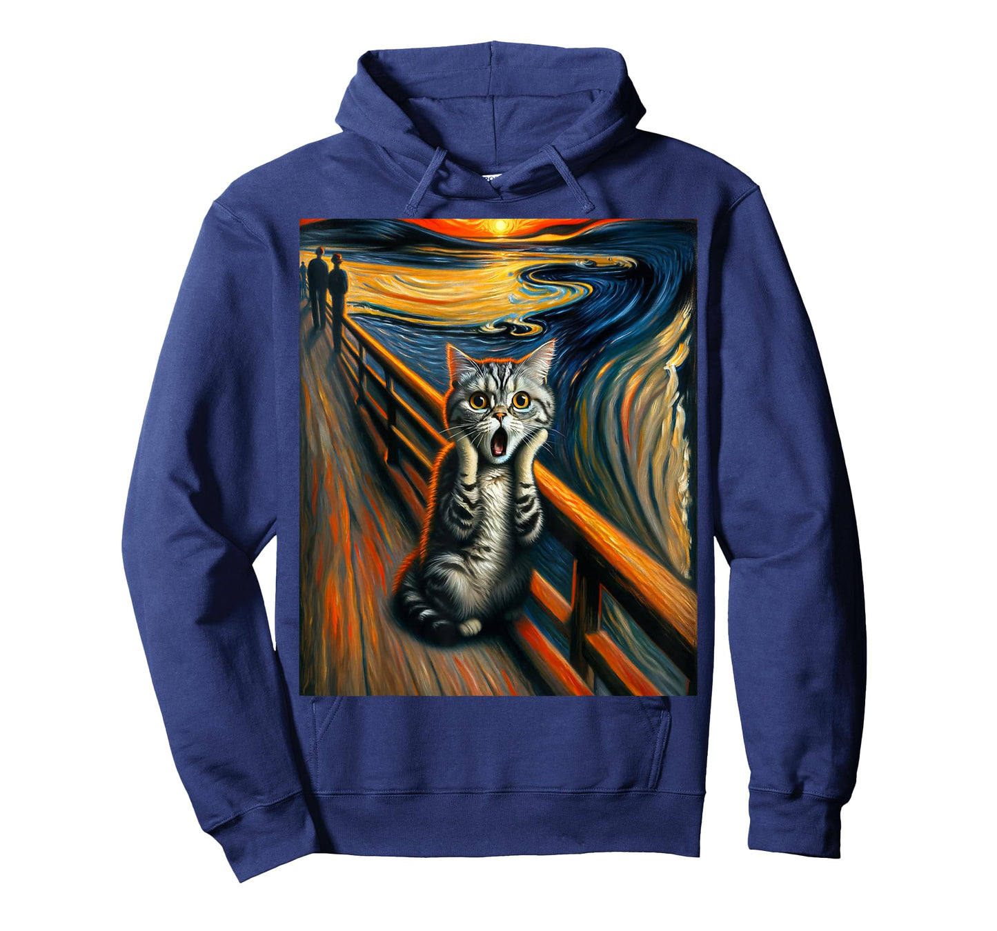 Expressionist Artsy Artistic American Shorthair Cat T-Shirt