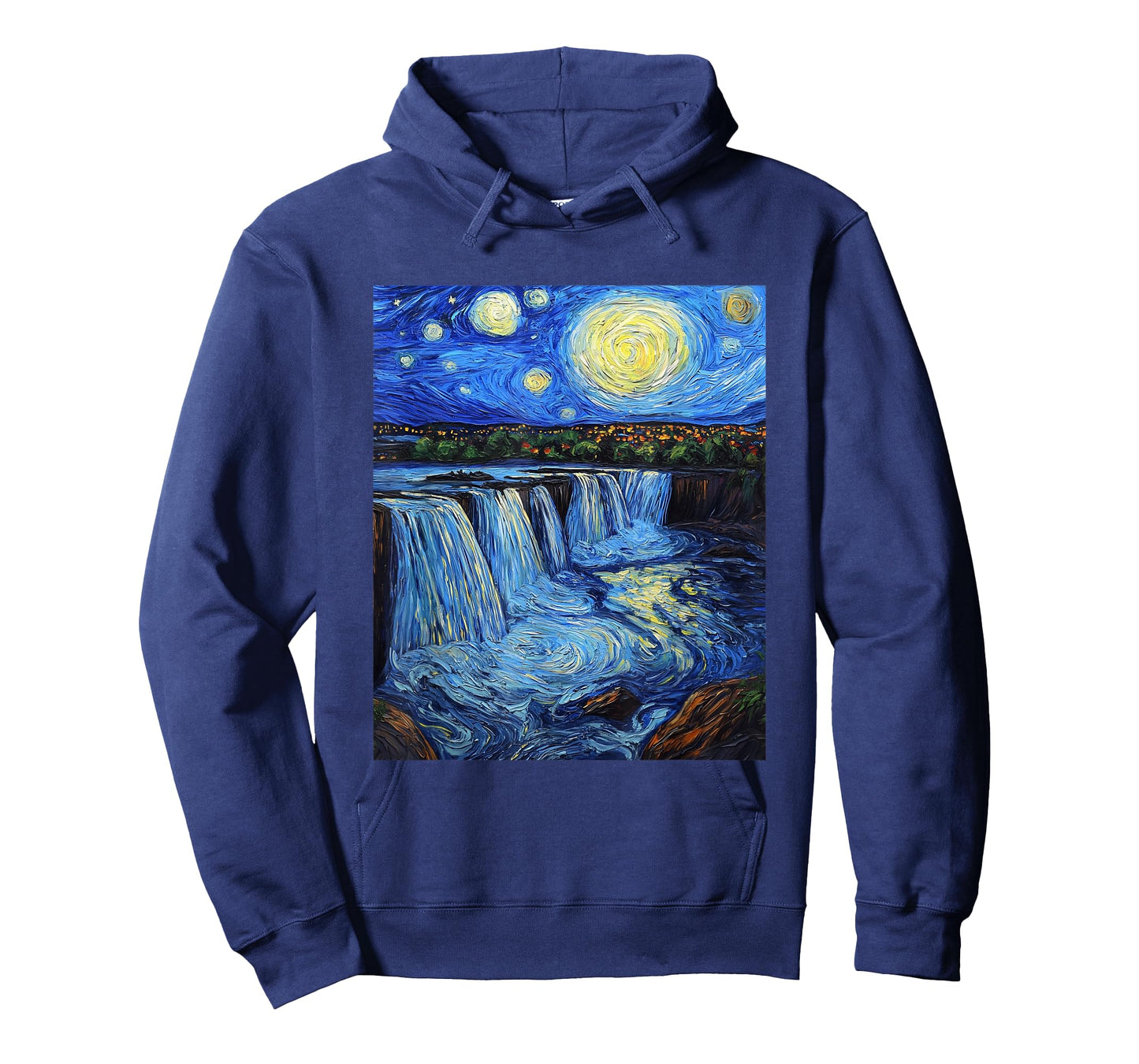 Niagara Falls - Van Gogh Style - Starry Night T-Shirt