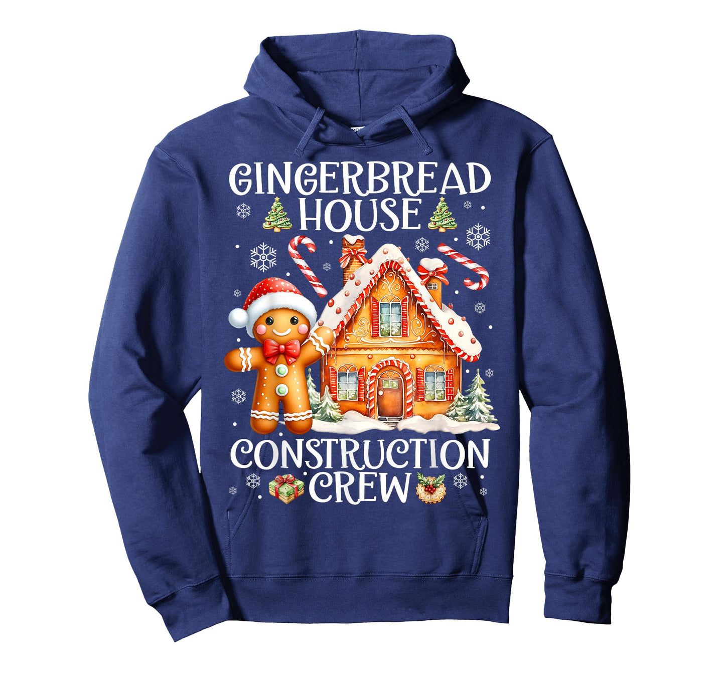Baking Gingerbread House Construction Crew Christmas Pajamas T-Shirt